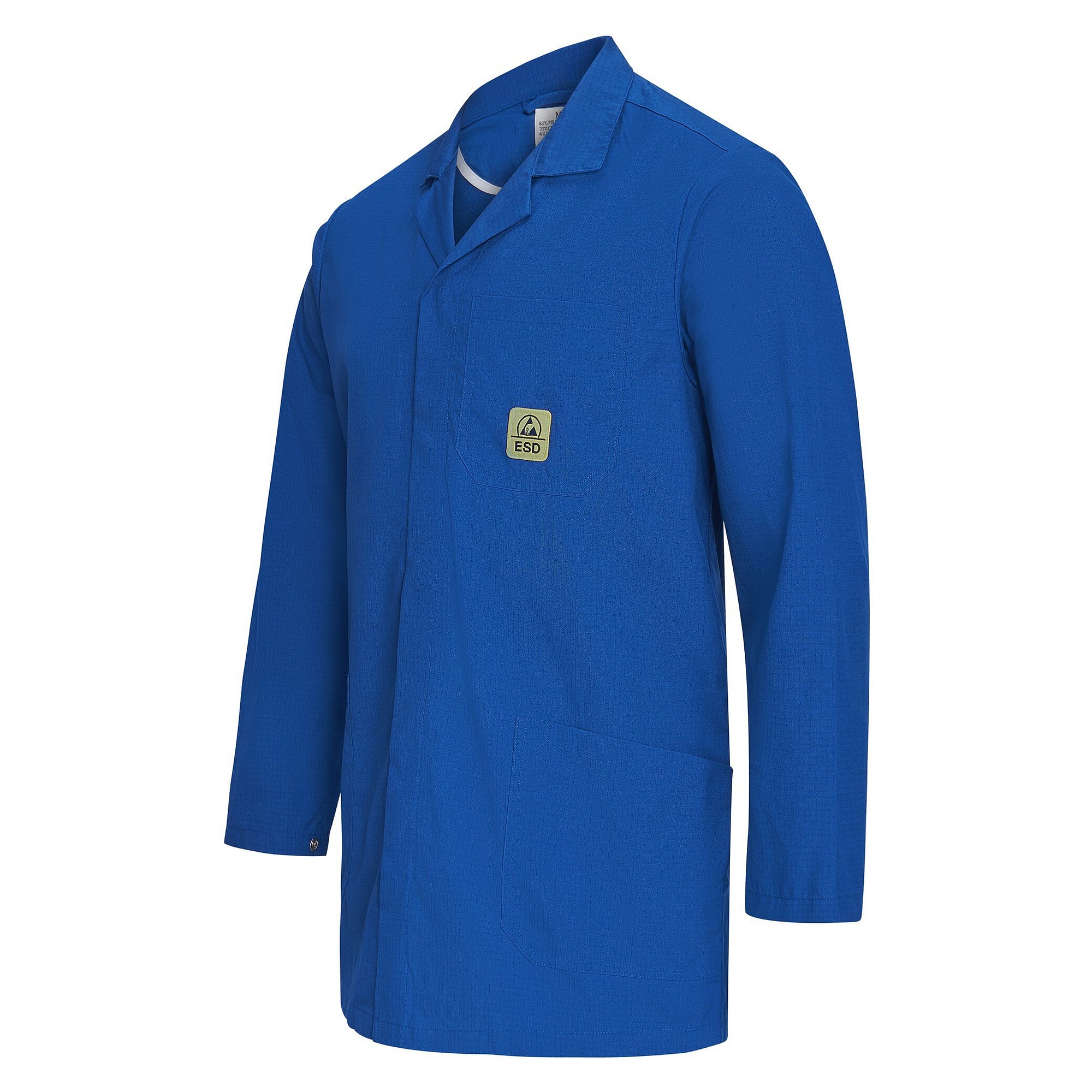 ESD work coat Pro Line short, 146 g/m², unisex, dark blue - Safeguard SG-AM-DB-146-K-PRO LINE