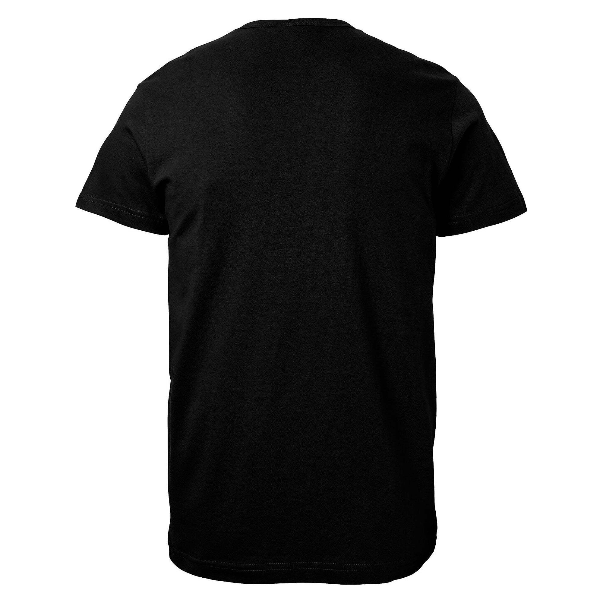 T-shirt homme Delray en jersey de coton bio lavé silicone, coupe ajustée, noir - South West 1000186001
