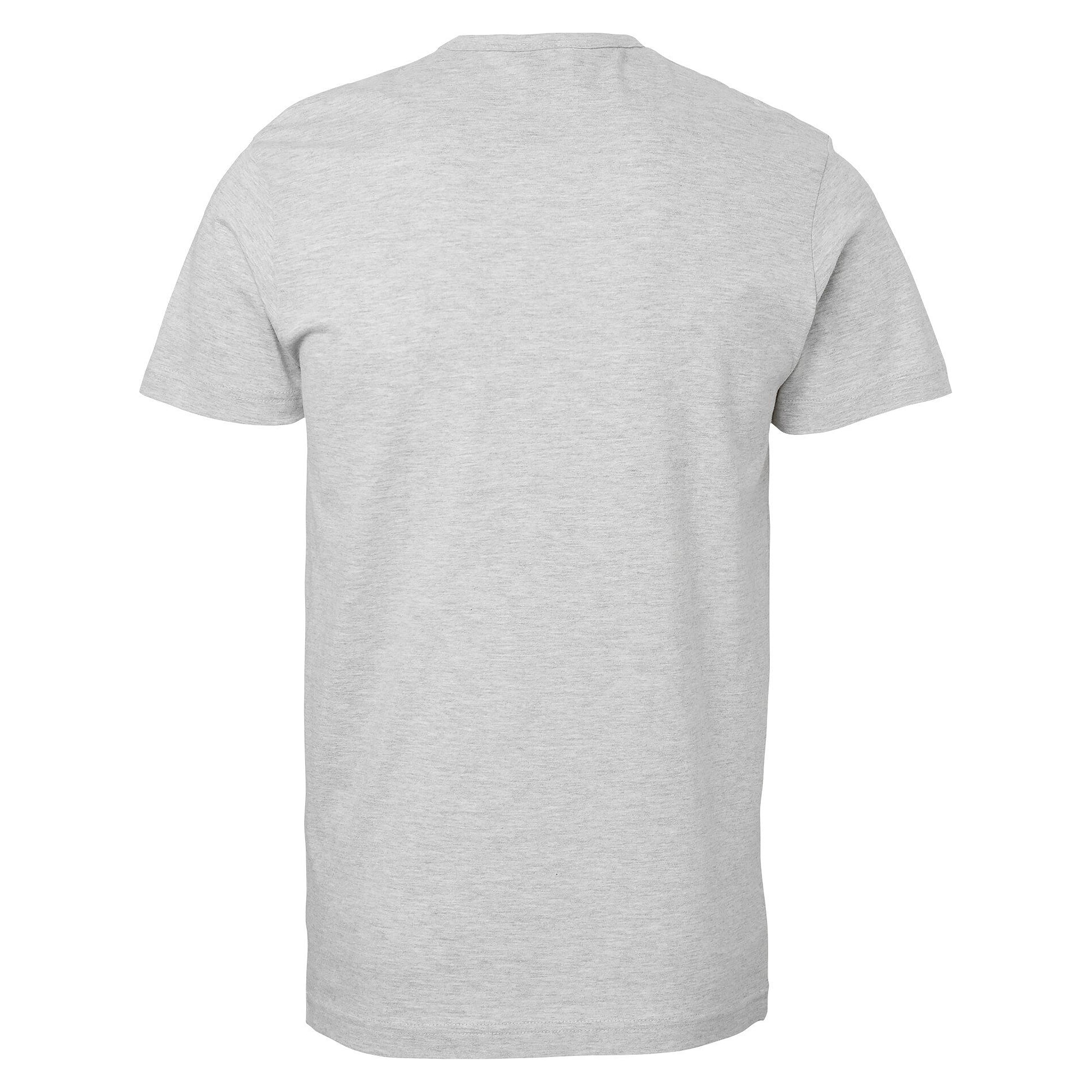 T-shirt Delray homme en jersey de coton bio lavé à la silicone, coupe ajustée, gris chiné - South West 1000186041