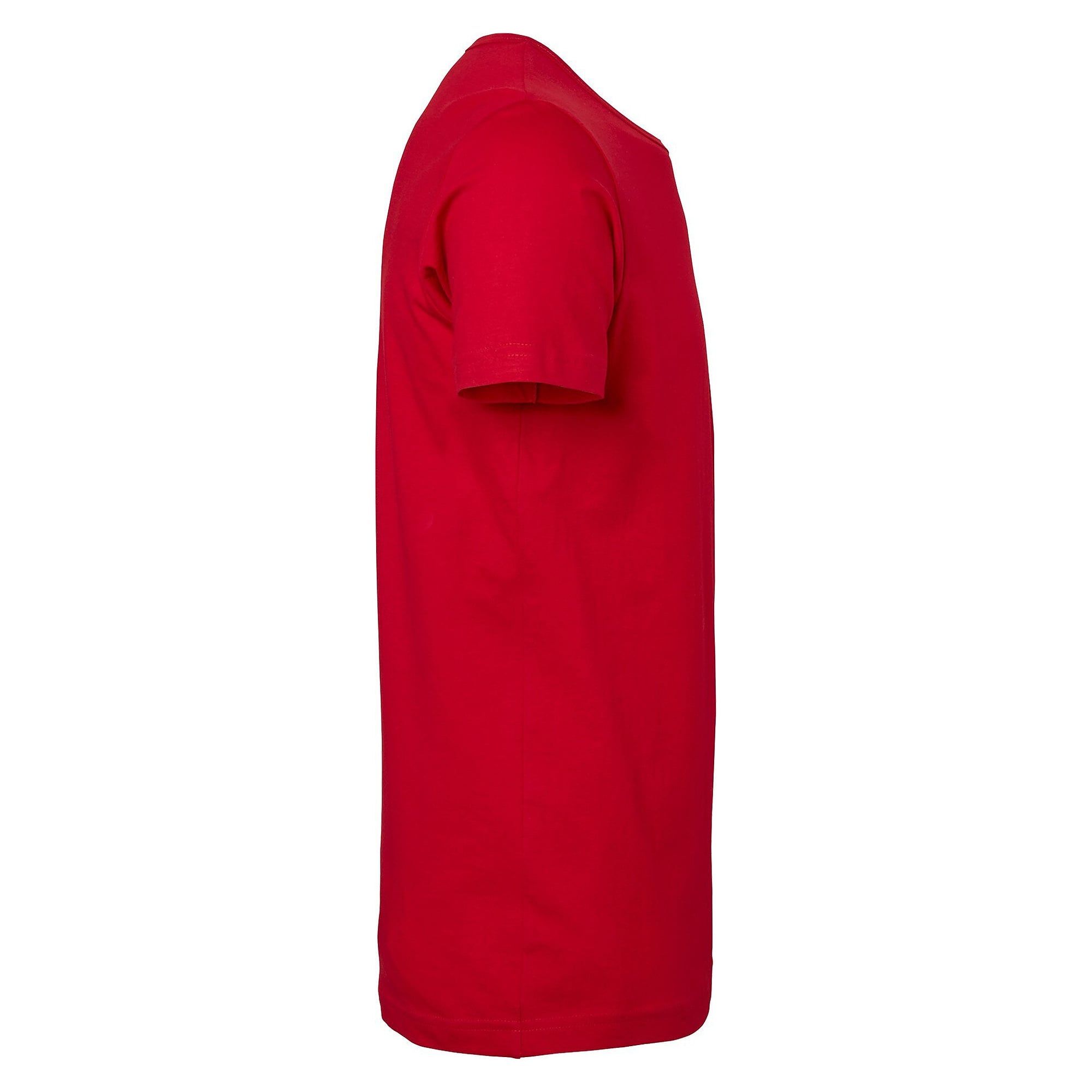 T-shirt Delray homme en jersey de coton bio lavé à la silicone, coupe ajustée, rouge - South West 1000186607
