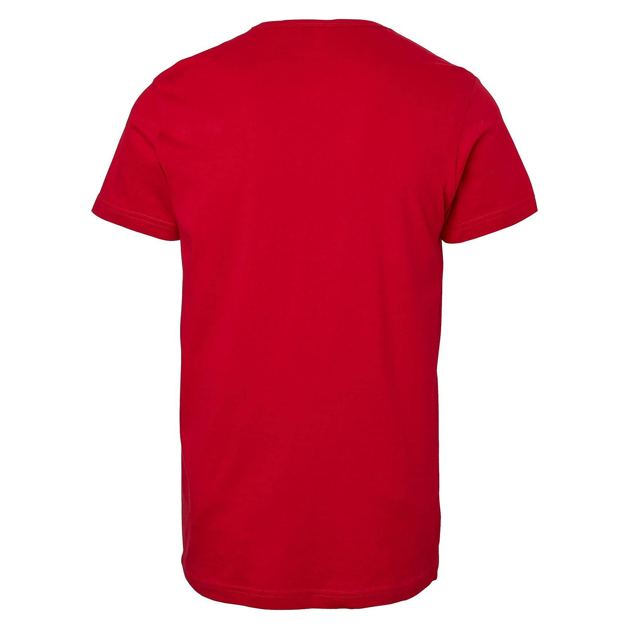 T-shirt Delray homme en jersey de coton bio lavé à la silicone, coupe ajustée, rouge - South West 1000186607