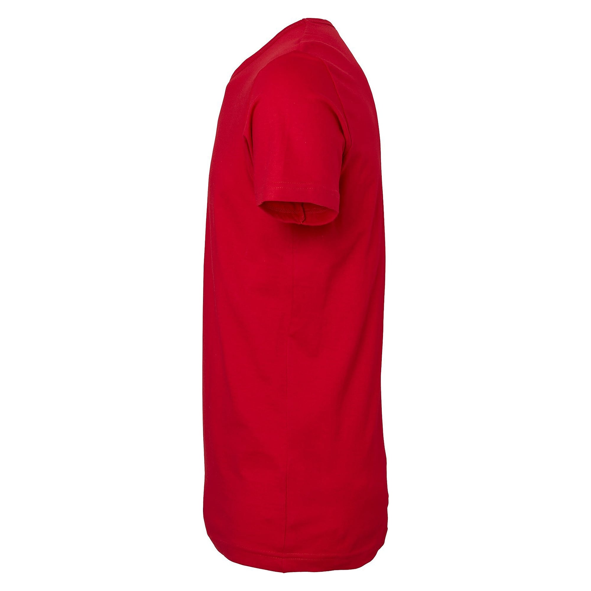 T-shirt Delray homme en jersey de coton bio lavé à la silicone, coupe ajustée, rouge - South West 1000186607