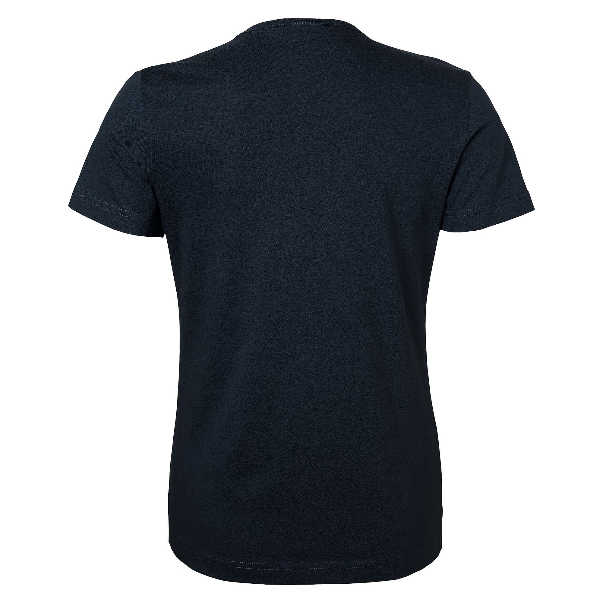 Venice T-shirt for women, silicone-washed organic cotton jersey, slim fit, navy - South West 1000187403