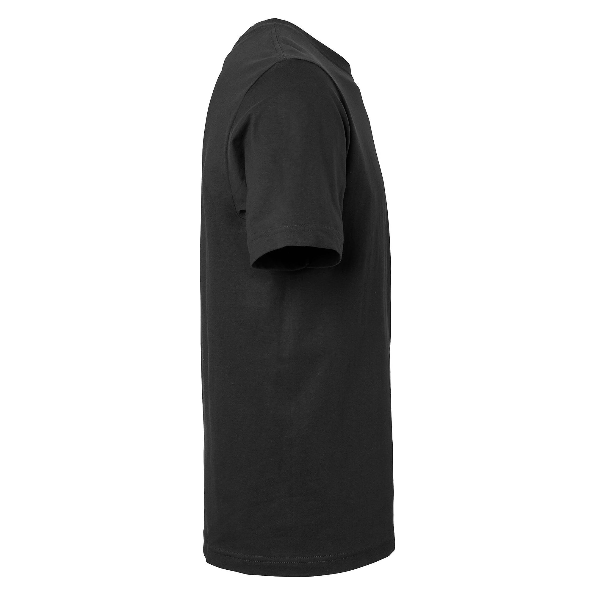 Kings T-shirt in combed organic cotton, single jersey, unisex, black - South West 1000188001