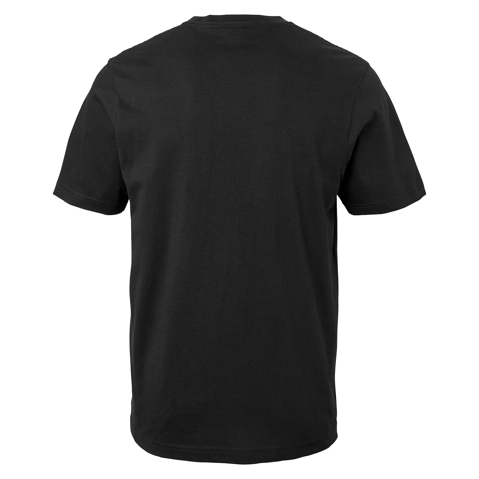 Kings T-shirt in combed organic cotton, single jersey, unisex, black - South West 1000188001