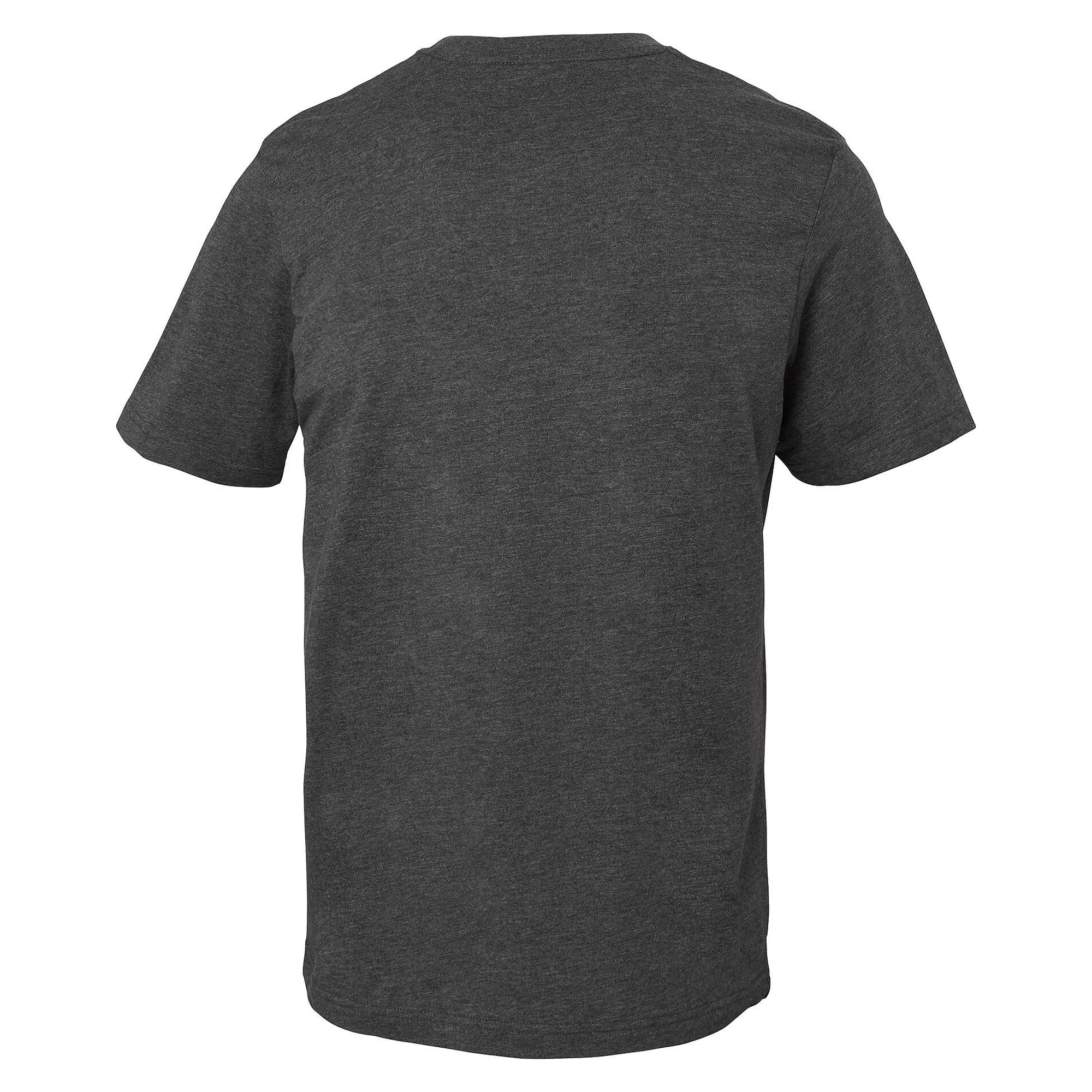 T-shirt Kings unisexe en coton bio peigné, col côtelé en lycra, gris foncé - South West 1000188021