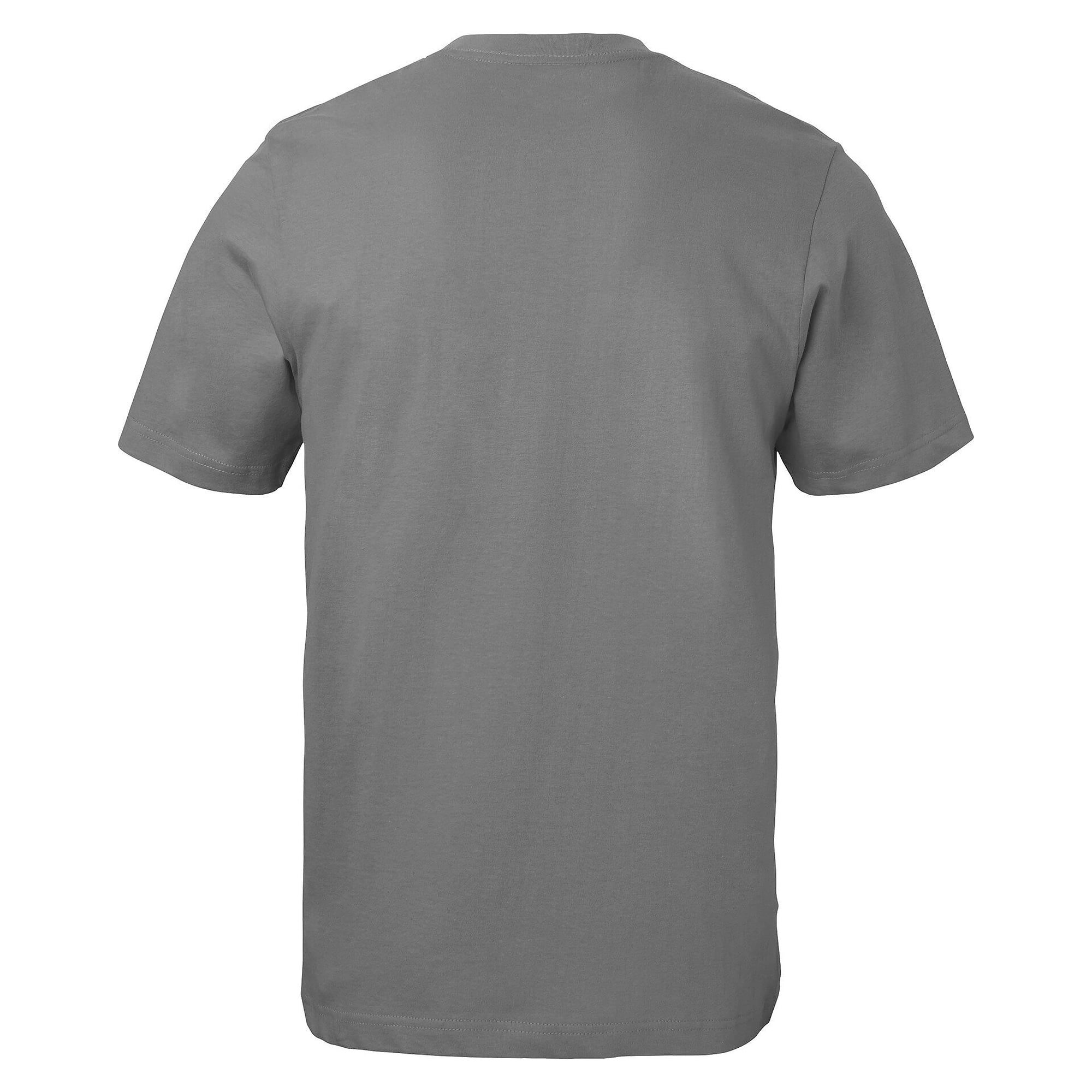 T-shirt Kings unisexe en coton bio peigné, col côtelé en lycra, gris - South West 1000188033