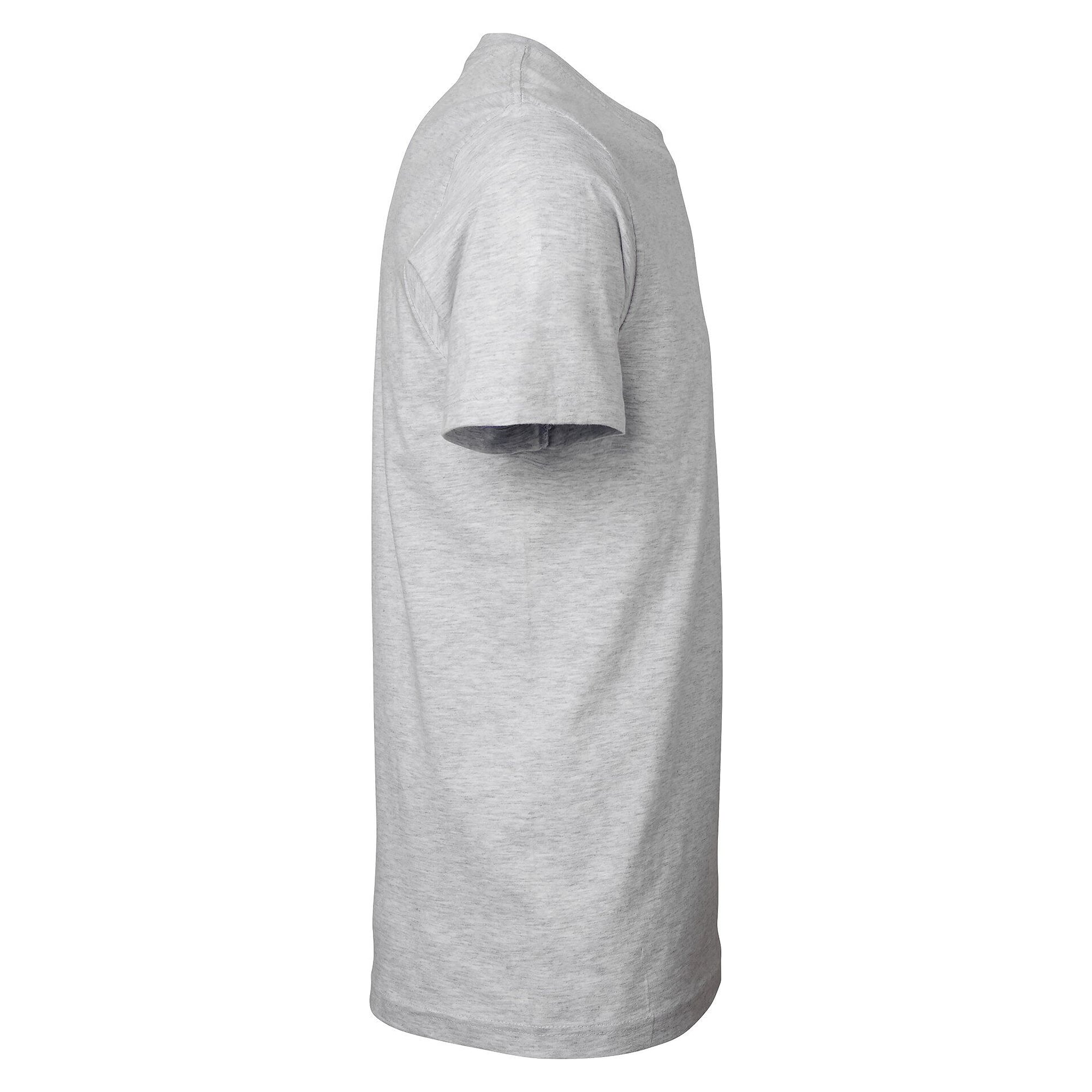 T-shirt Kings en coton bio peigné, jersey simple, unisexe, gris chiné - South West 1000188041