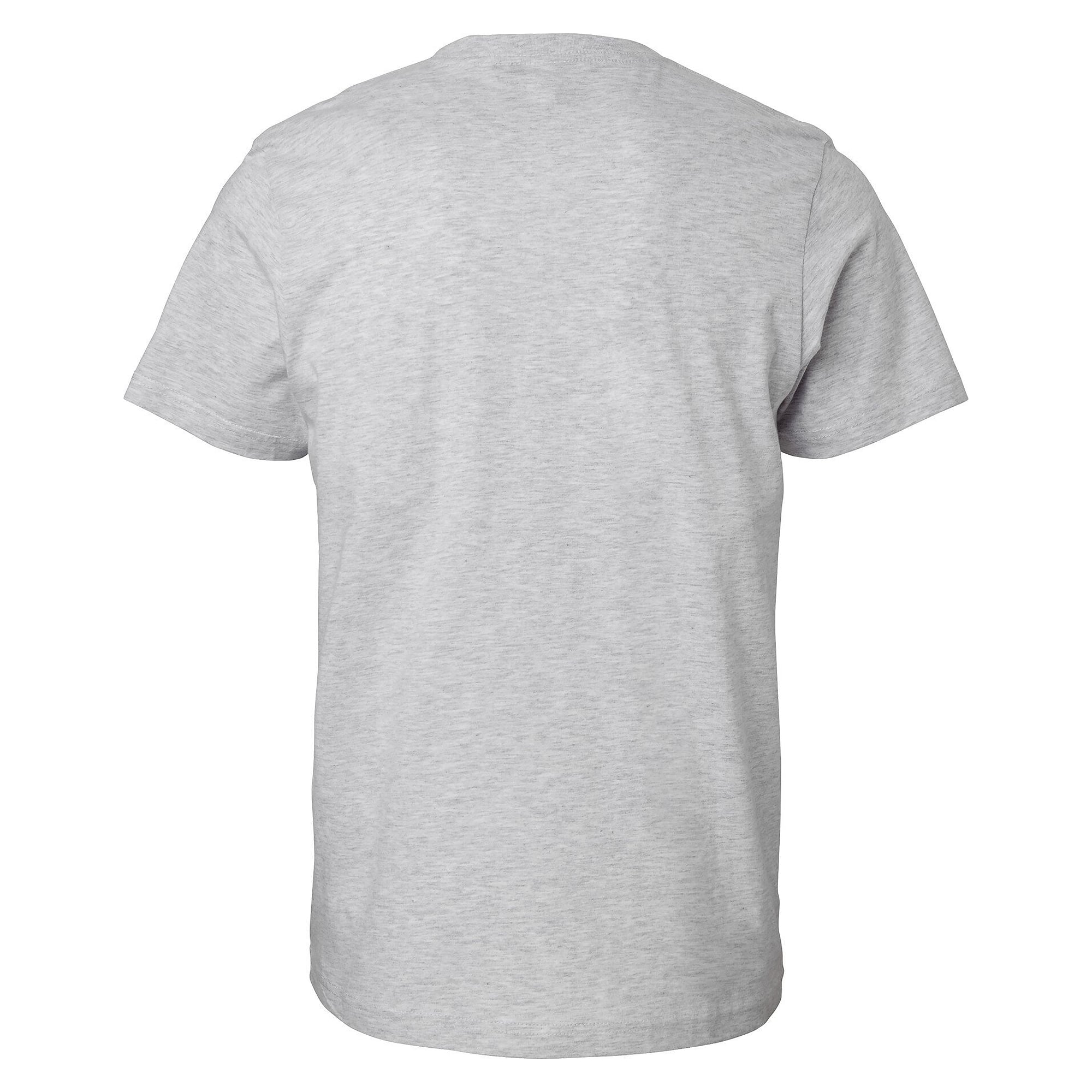 T-shirt Kings en coton bio peigné, jersey simple, unisexe, gris chiné - South West 1000188041