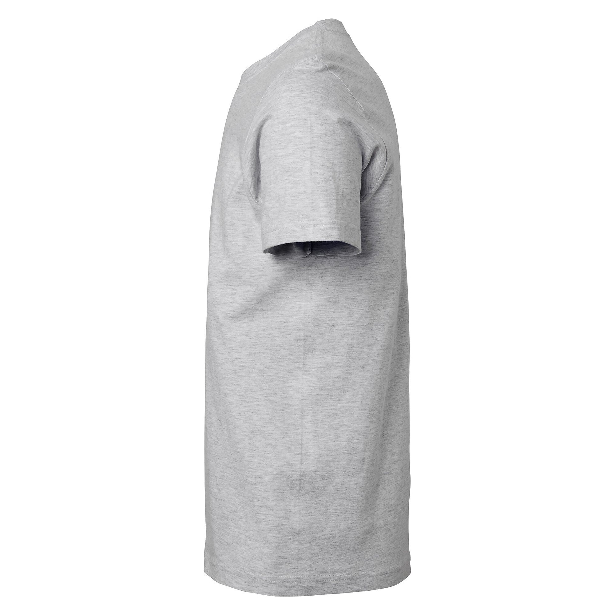 T-shirt Kings en coton bio peigné, jersey simple, unisexe, gris chiné - South West 1000188041