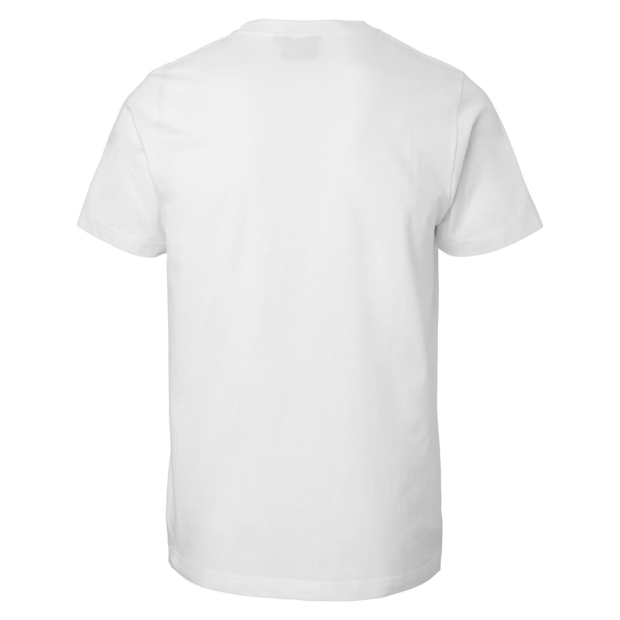 T-shirt Kings unisexe en coton bio peigné, col côtelé en lycra, blanc - South West 1000188101