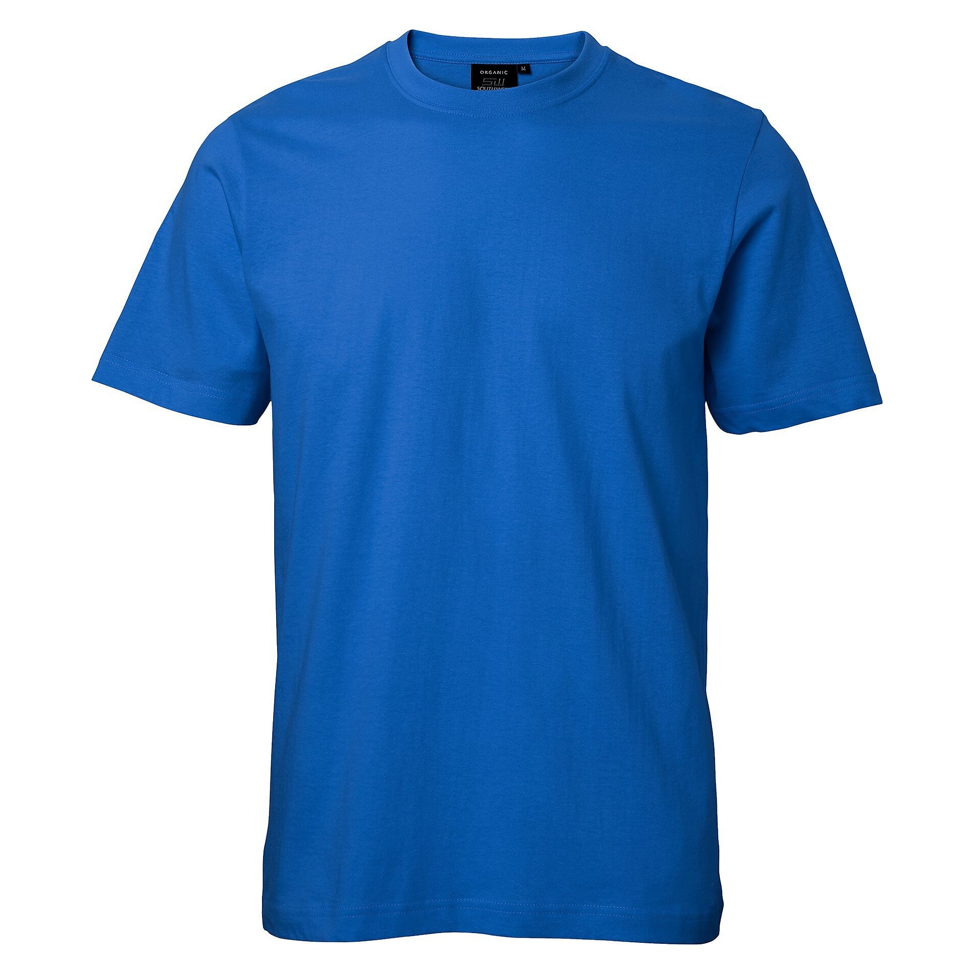 T-Shirt Kings Unisex aus gekämmter Bio-Baumwolle mit Lycra-Rippkragen, royalblau - South West 1000188406
