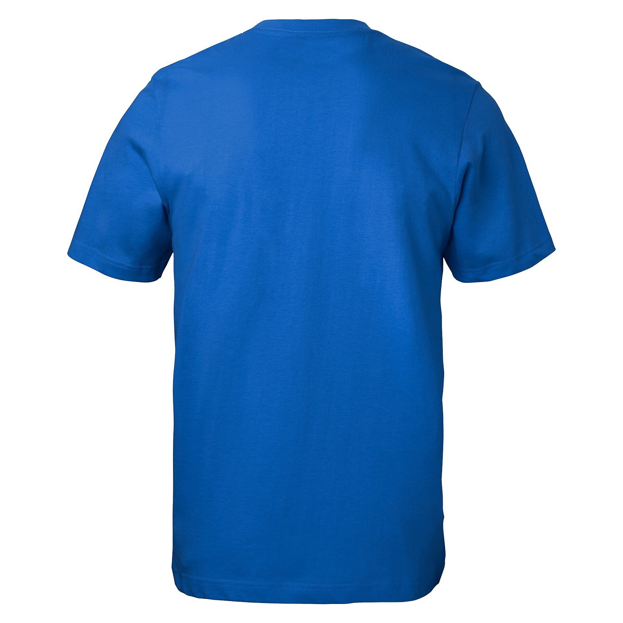 T-shirt Kings unisexe en coton bio peigné, col côtelé en lycra, bleu roi - South West 1000188406