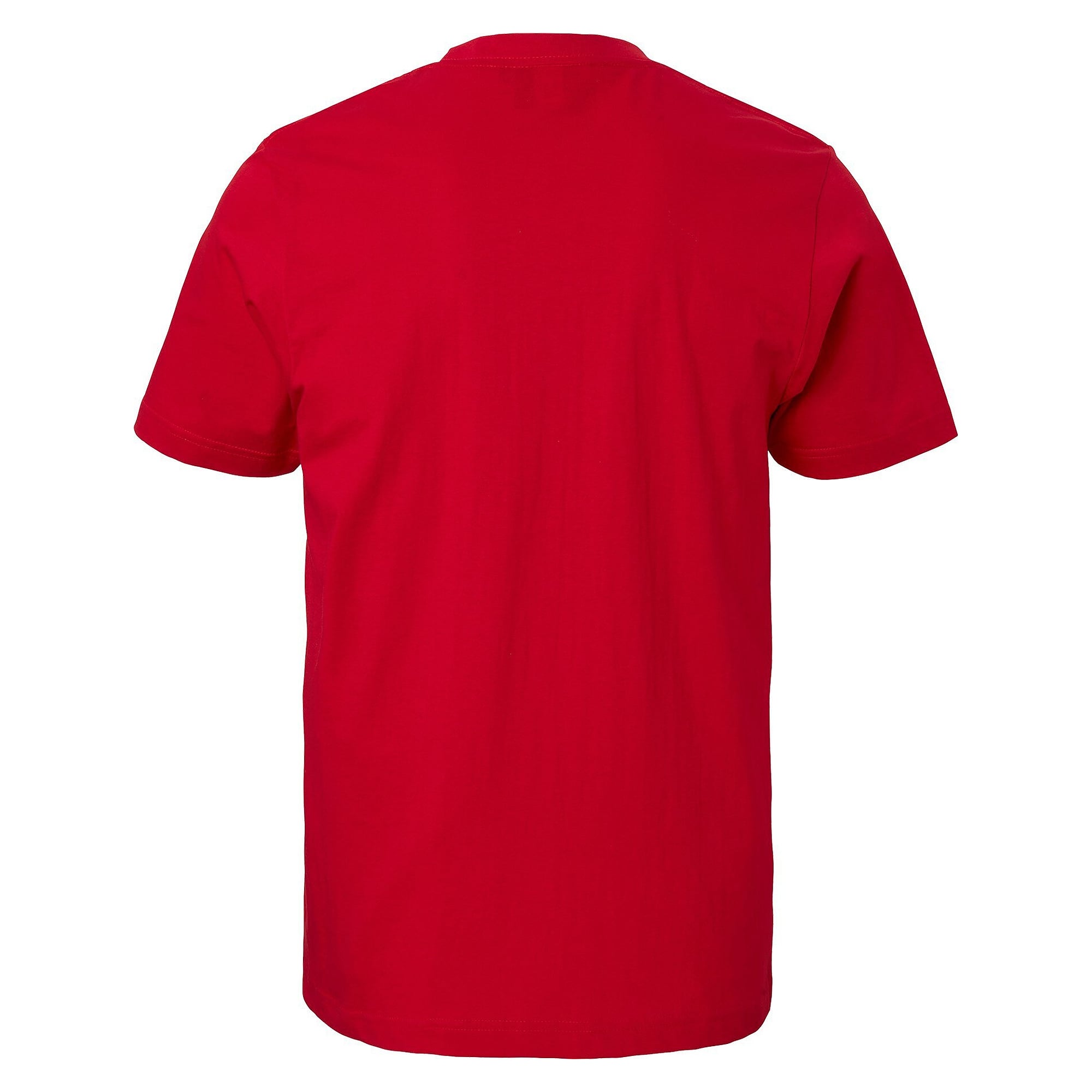 T-shirt Kings unisexe en coton bio peigné, col côtelé en lycra, rouge - South West 1000188607