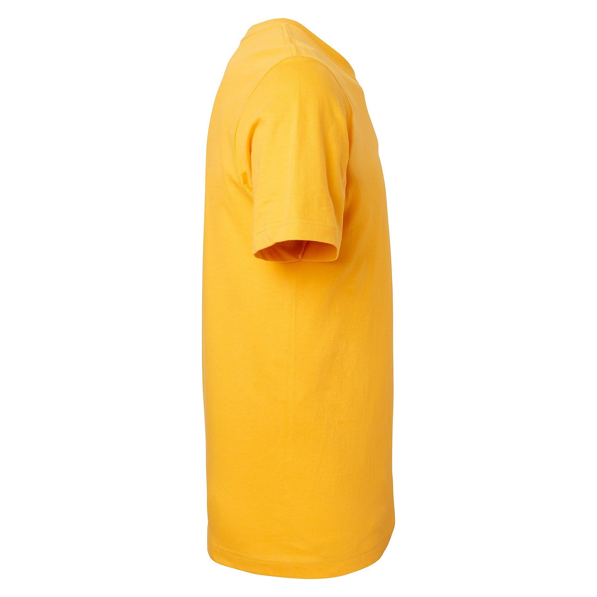 T-shirt Kings unisexe en coton bio peigné, col côtelé en lycra, jaune - South West 1000188704