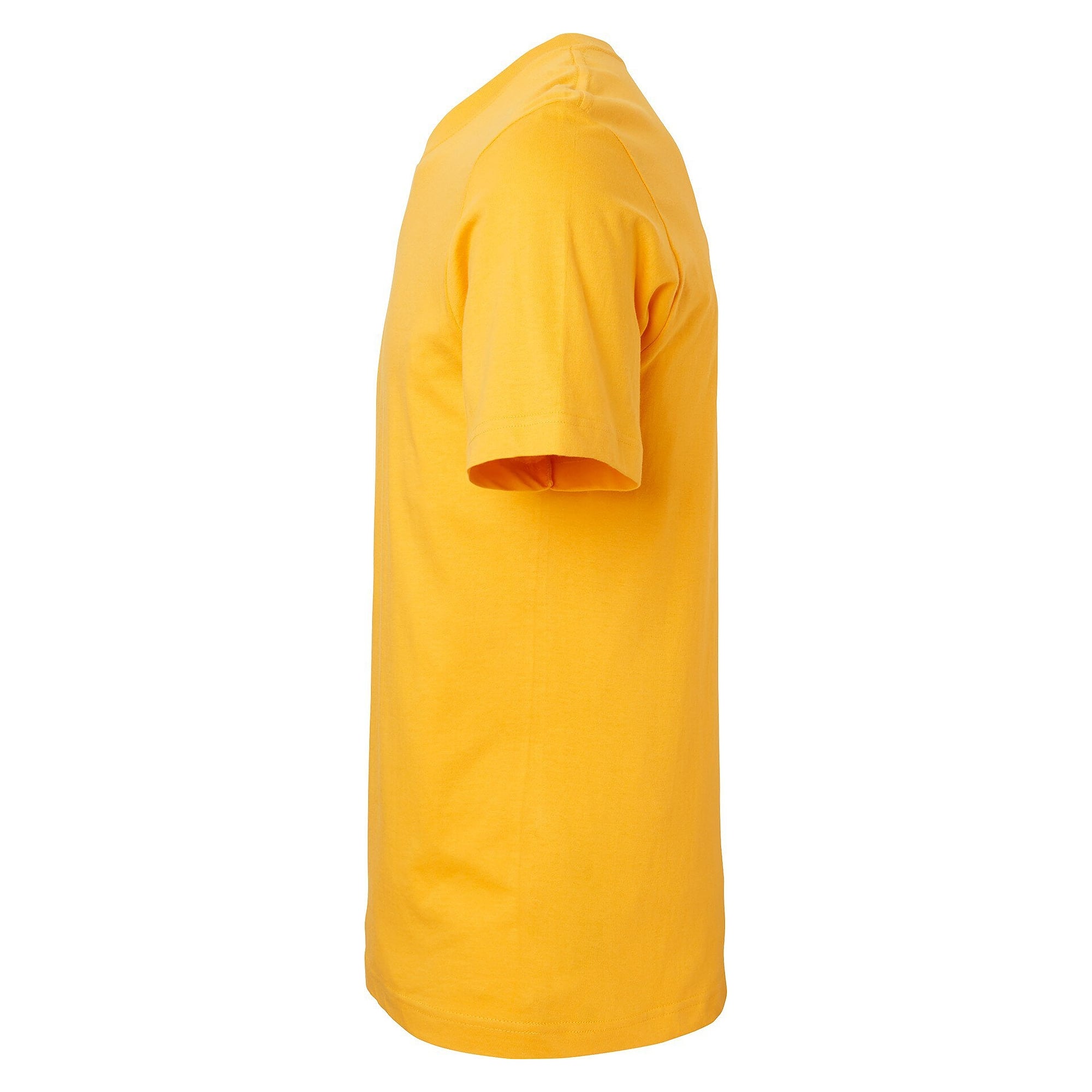 T-shirt Kings unisexe en coton bio peigné, col côtelé en lycra, jaune - South West 1000188704