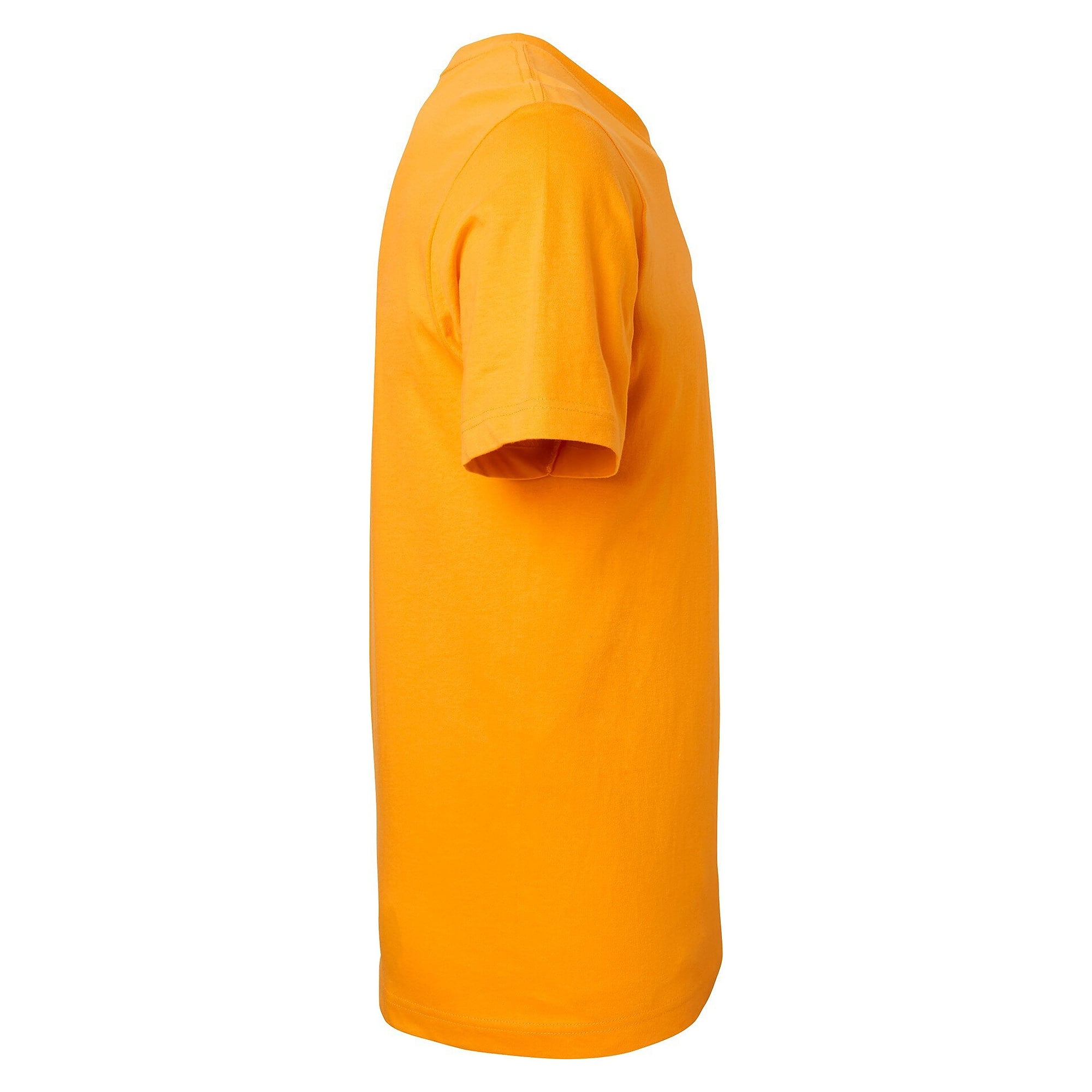 T-shirt Kings unisexe en coton bio peigné, col côtelé en lycra, orange - South West 1000188806