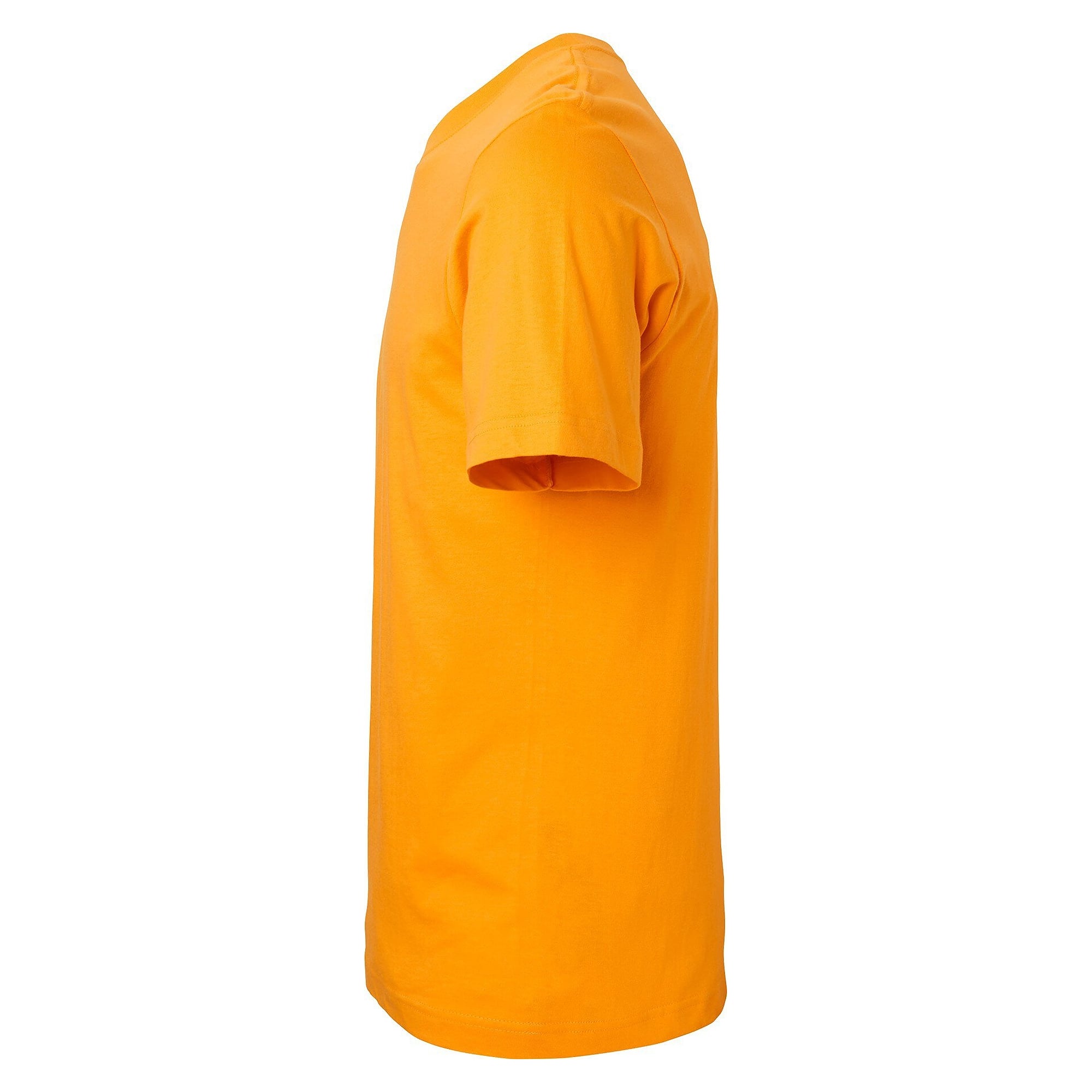 T-shirt Kings unisexe en coton bio peigné, col côtelé en lycra, orange - South West 1000188806