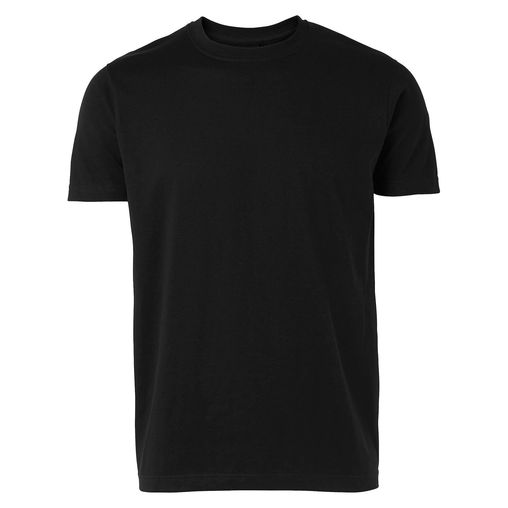 T-shirt Basic unisexe en coton avec encolure côtelée, noir - South West 1000192001