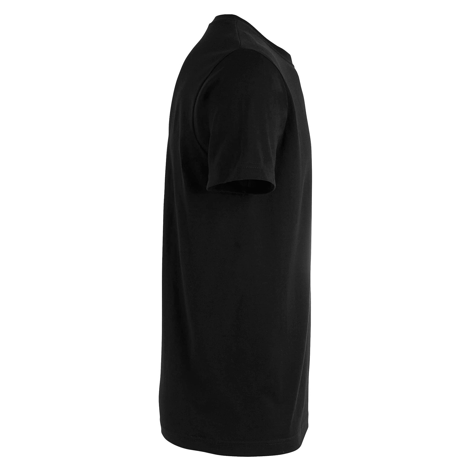 T-shirt Basic unisexe en coton avec encolure côtelée, noir - South West 1000192001