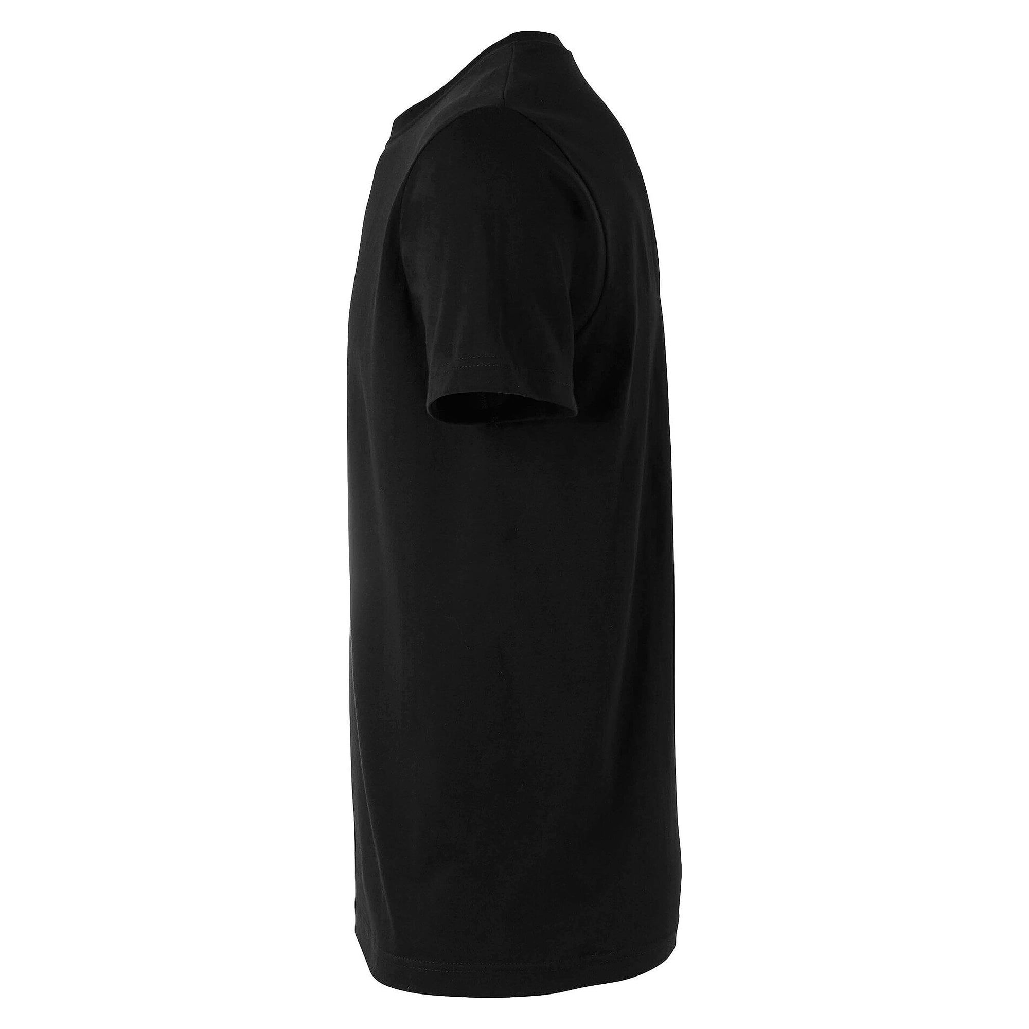T-shirt Basic unisexe en coton avec encolure côtelée, noir - South West 1000192001