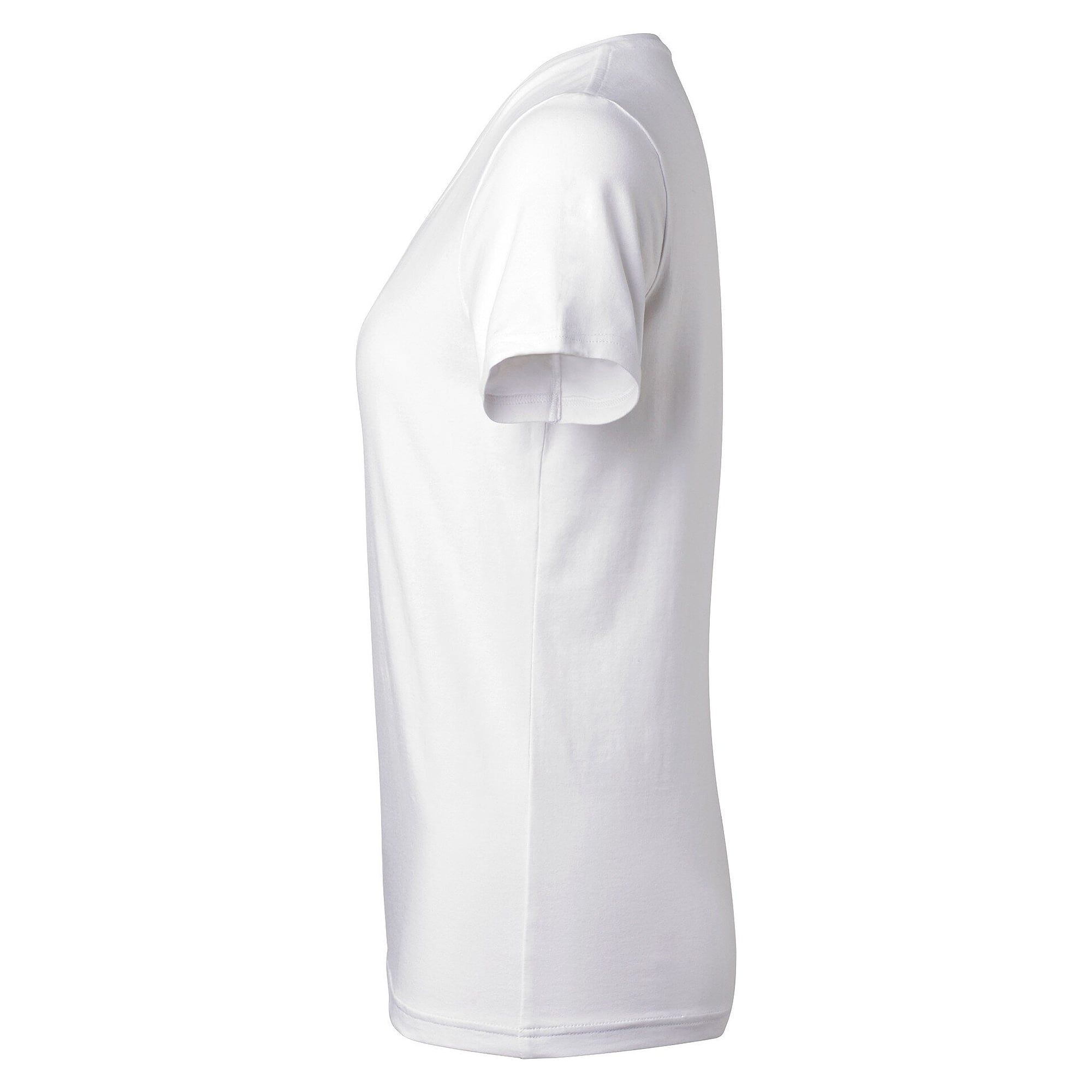 T-shirt femme Nora en coton bio Fairtrade avec stretch, blanc - South West 1000198101