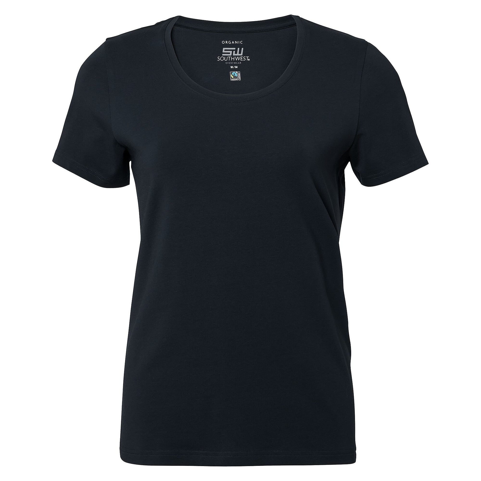 Damen-T-Shirt Nora aus Fairtrade-Bio-Baumwolle mit Stretch, Navyblau - South West 1000198403