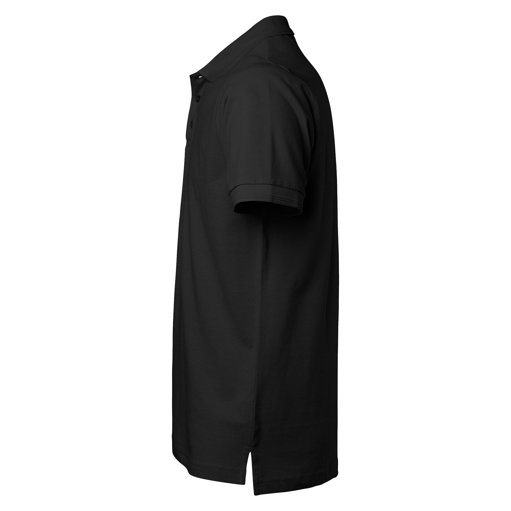 Klassisches Piqué-Poloshirt Coronado für Herren aus Baumwolle mit Seitenschlitzen, schwarz - South West 1000205001