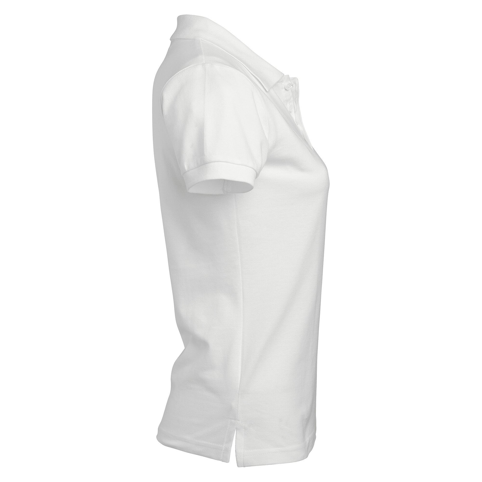 Polo piqué classique femme Coronita avec patte de boutonnage allongée, blanc - South West 1000206101
