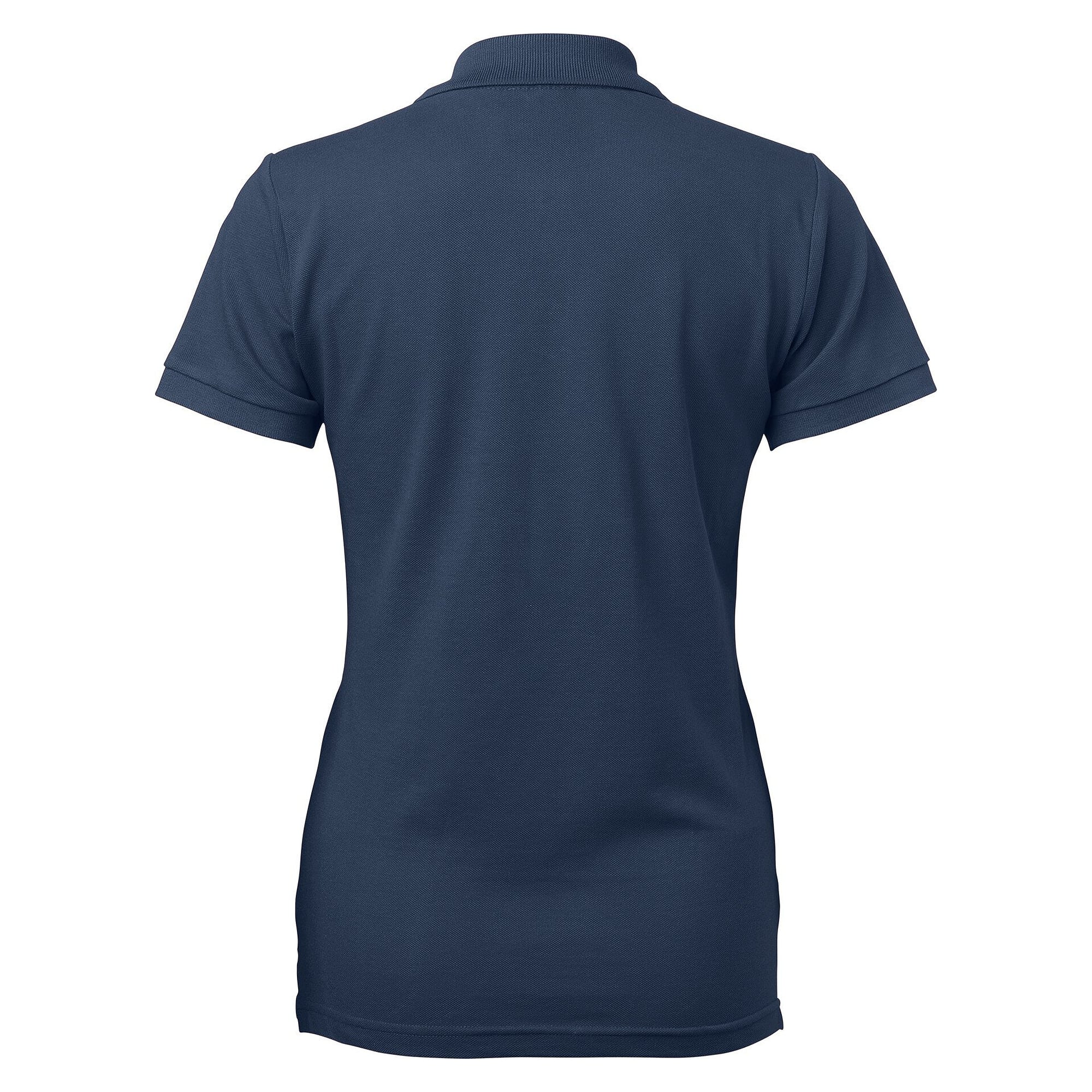 Polo femme Coronita en piqué de coton, manches courtes, bleu marine - South West 1000206403