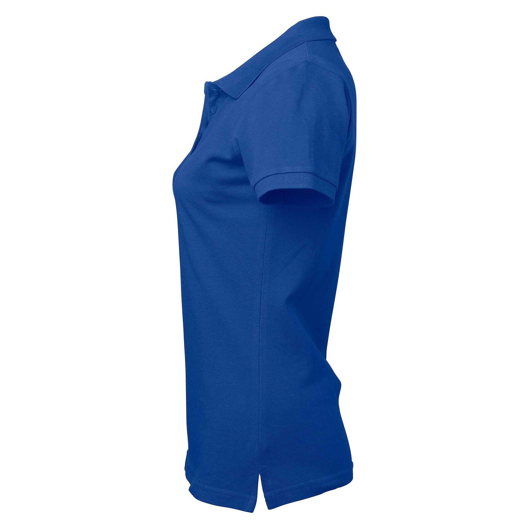 Polo femme Coronita en piqué de coton, manches courtes, bleu royal - South West 1000206406