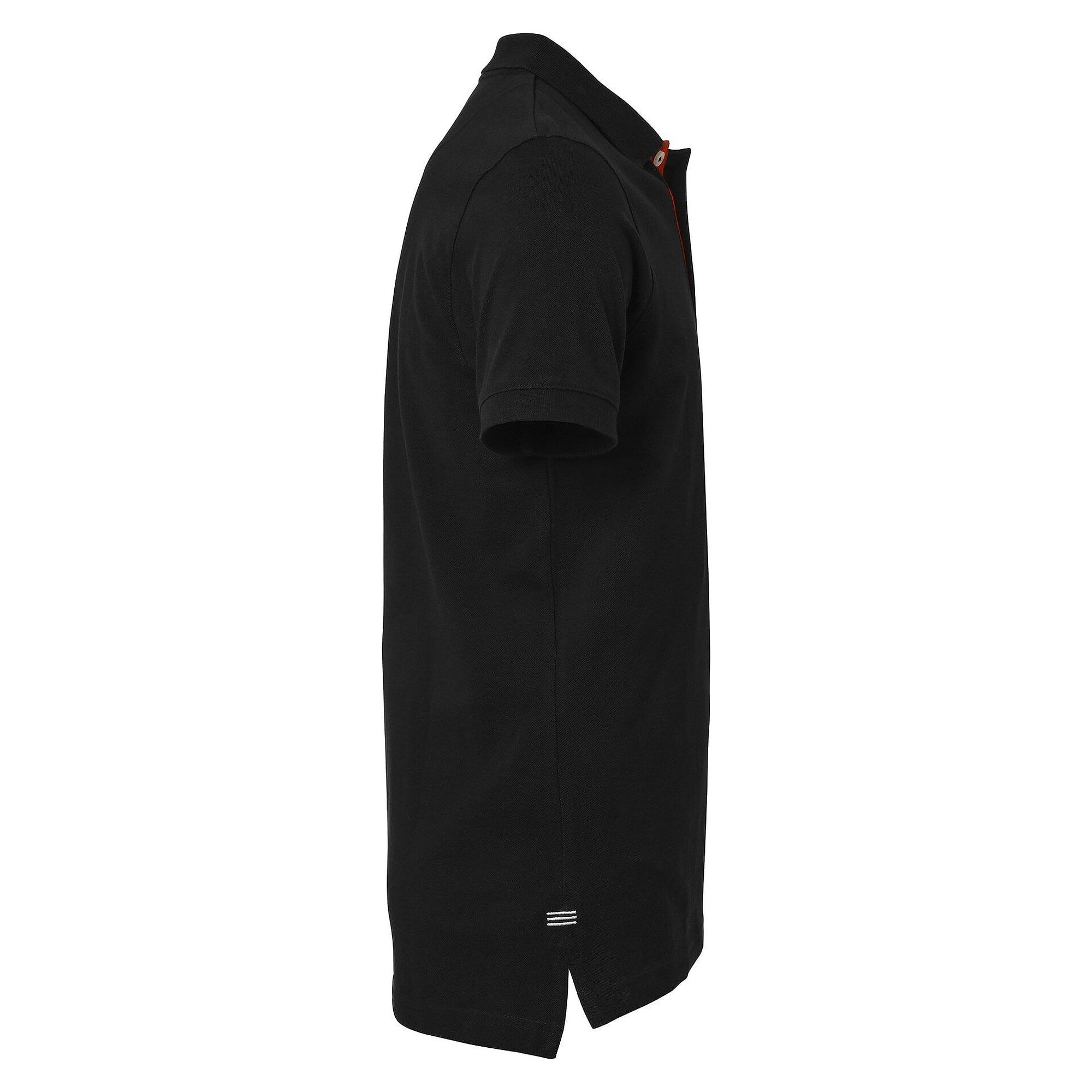 Morris men's cotton piqué polo shirt with neck tape, black - South West 1000207001