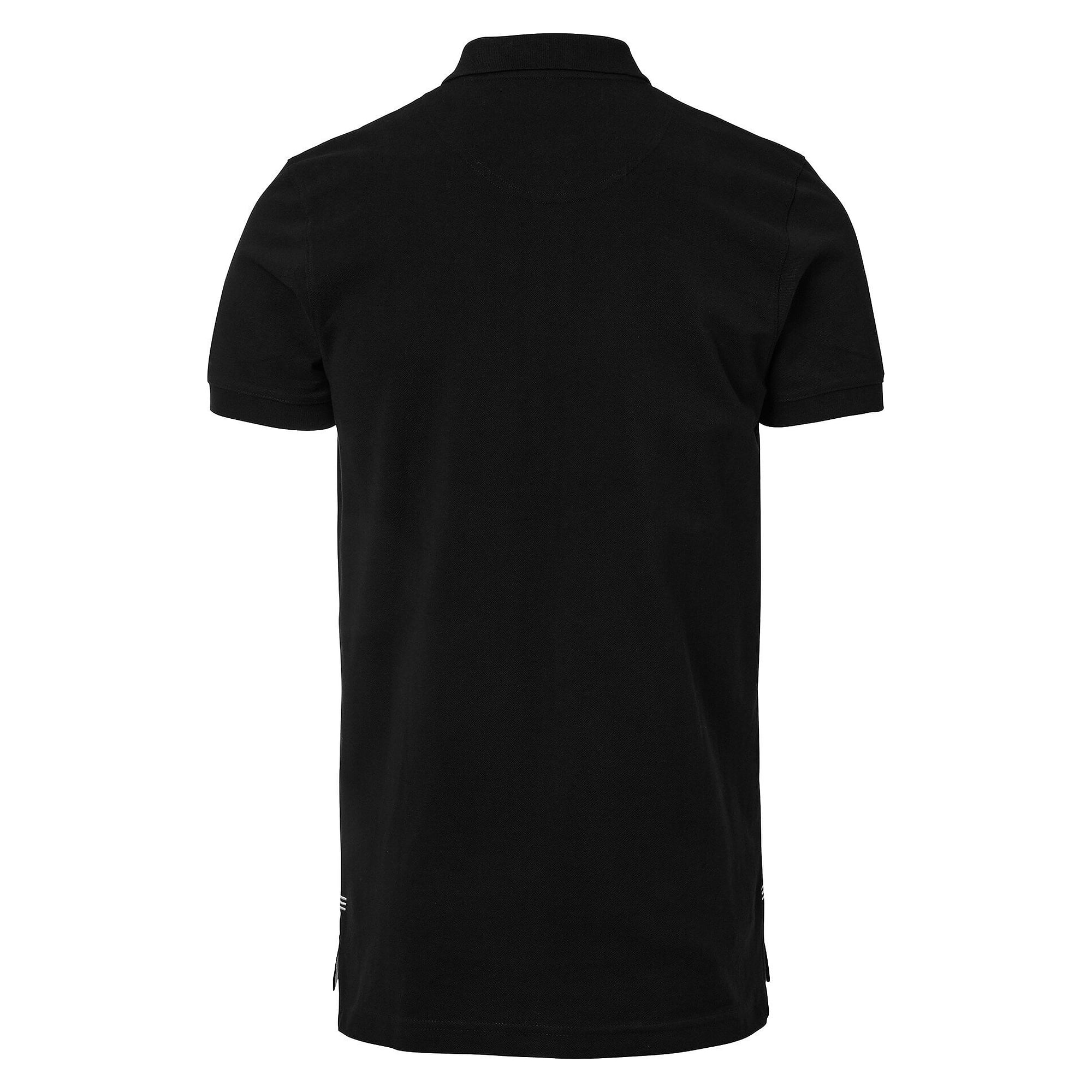 Morris men's cotton piqué polo shirt with neck tape, black - South West 1000207001