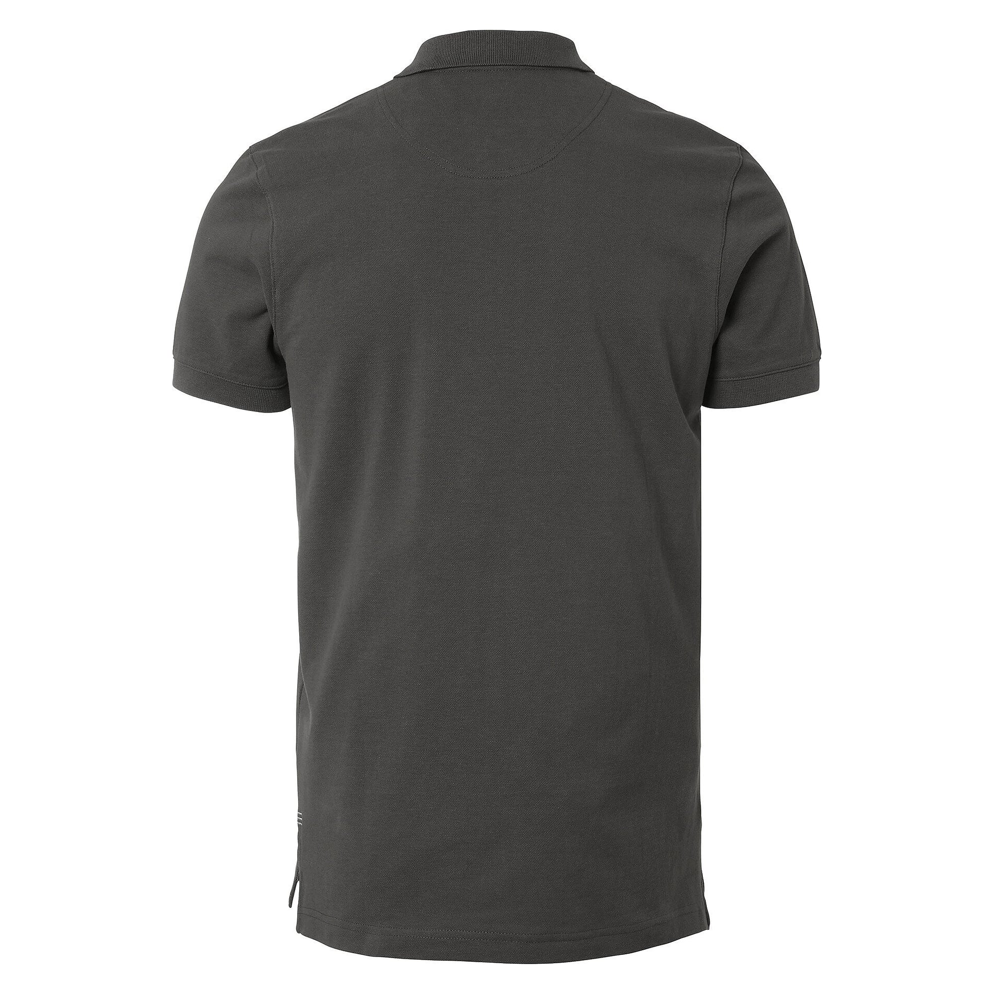 Polo piqué homme Morris en coton avec bande de propreté, graphite - South West 1000207025