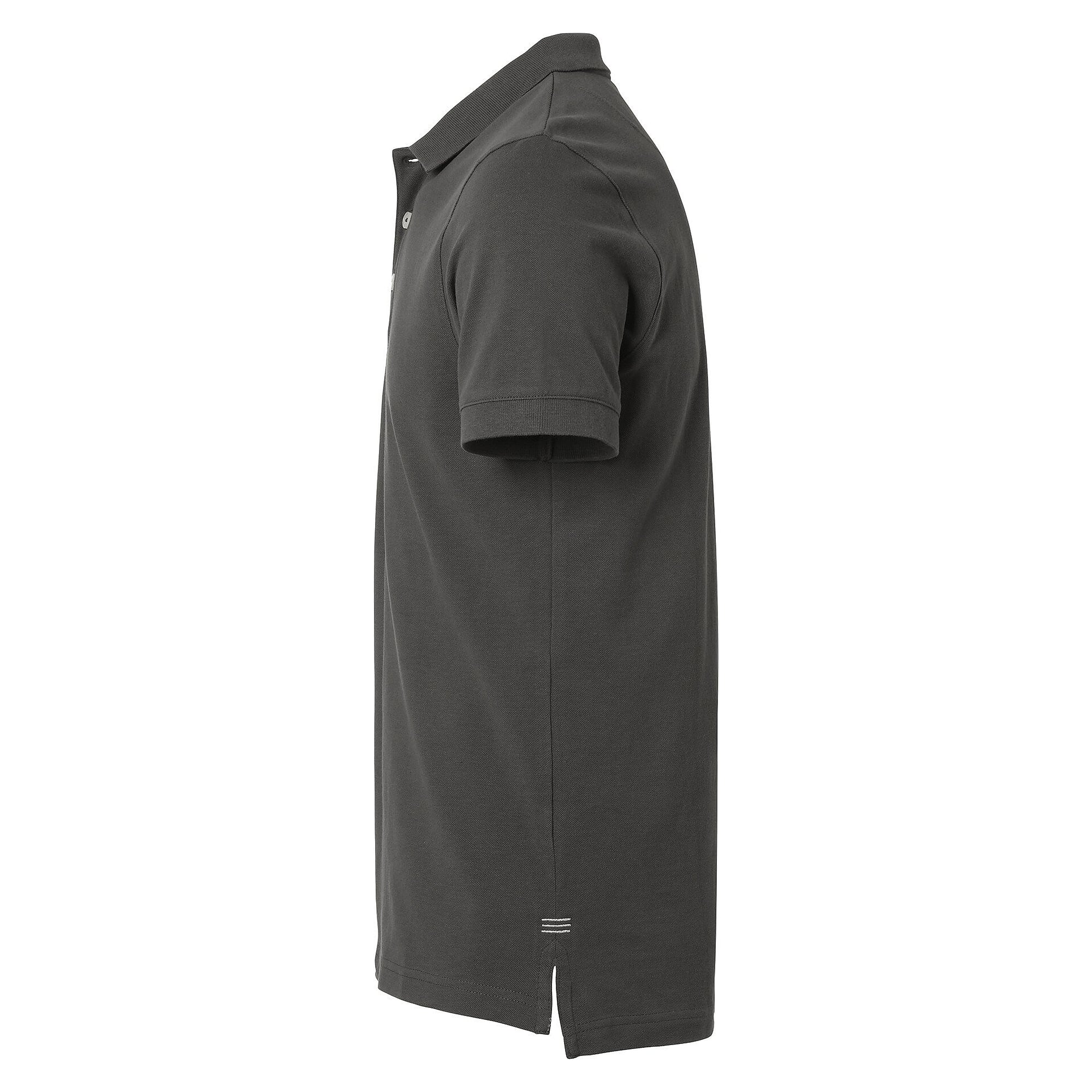 Polo piqué homme Morris en coton avec bande de propreté, graphite - South West 1000207025