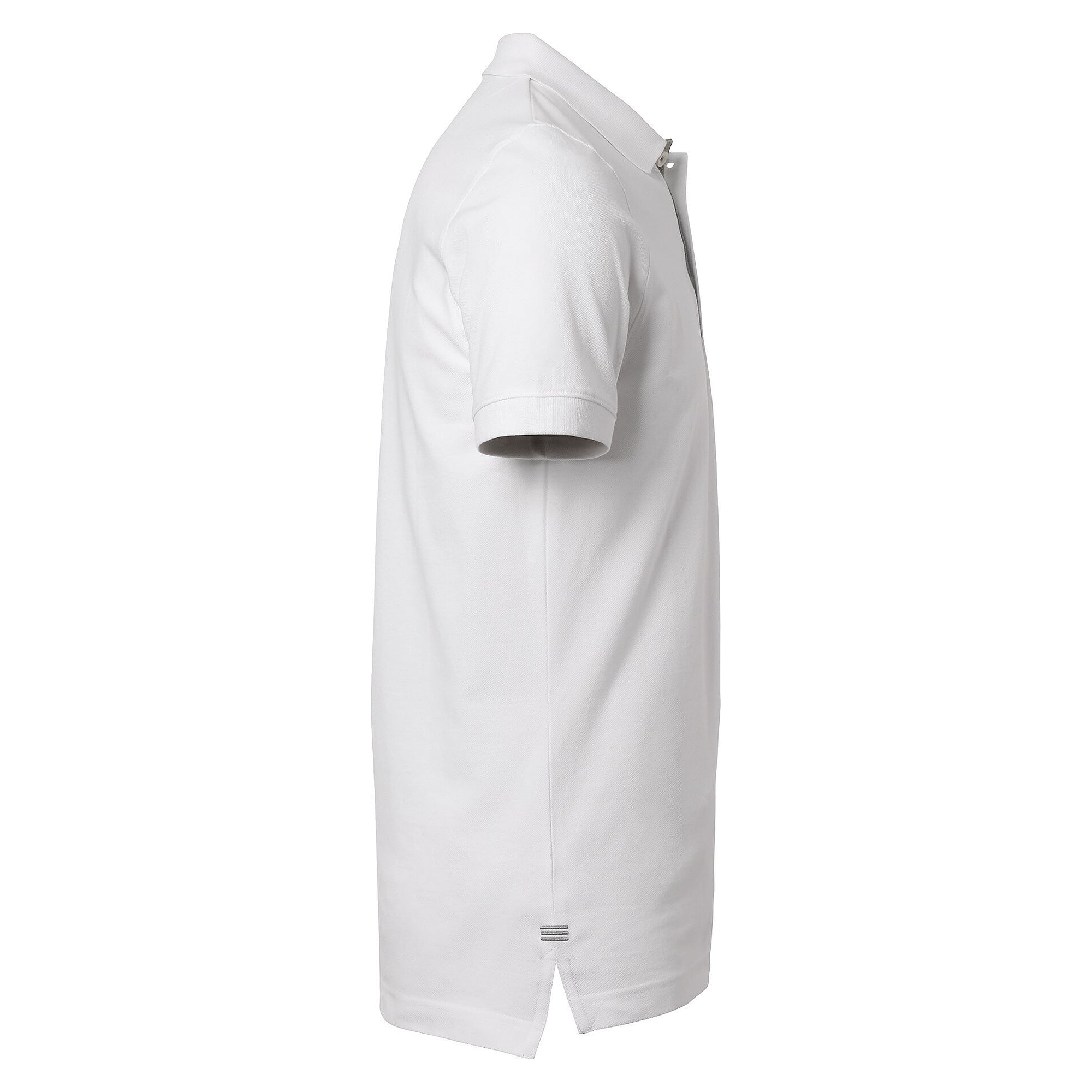 Polo piqué homme Morris en coton avec bande de propreté, blanc - South West 1000207101