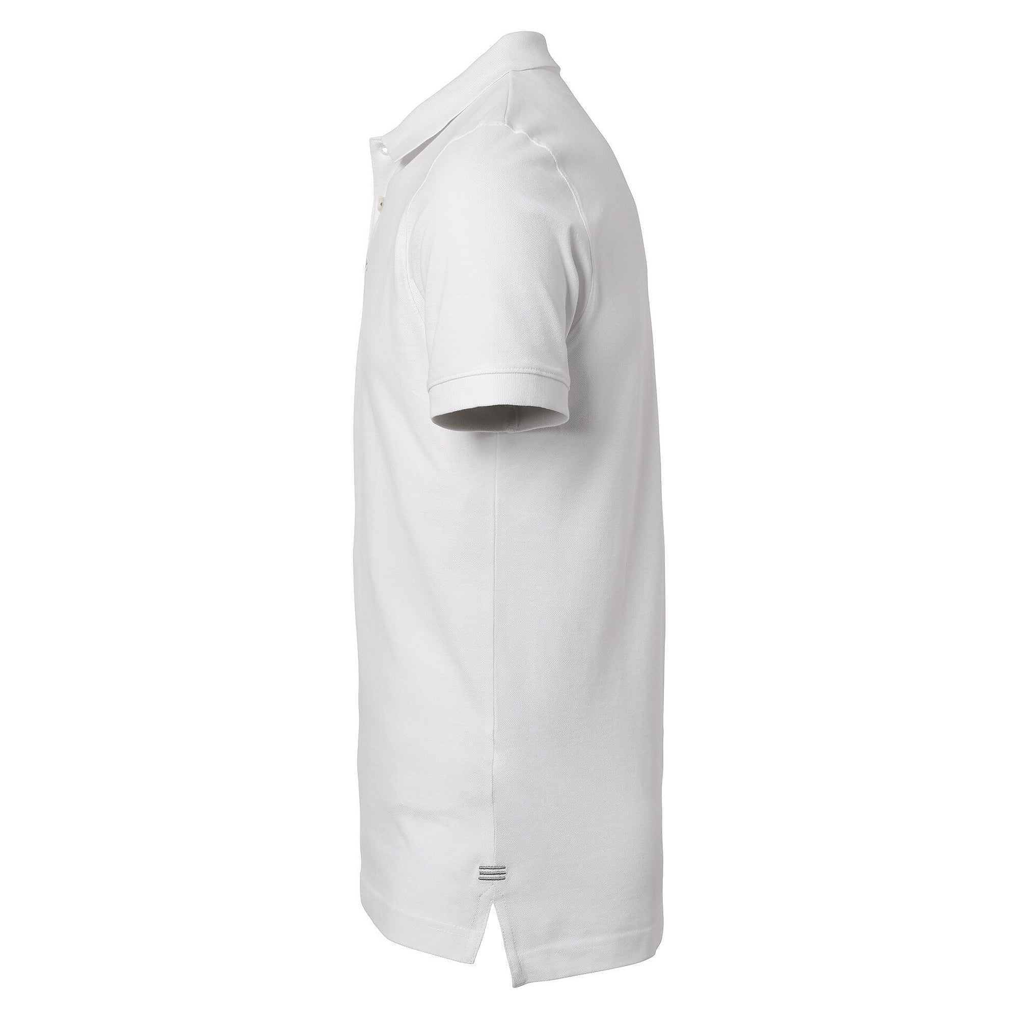 Polo piqué homme Morris en coton avec bande de propreté, blanc - South West 1000207101