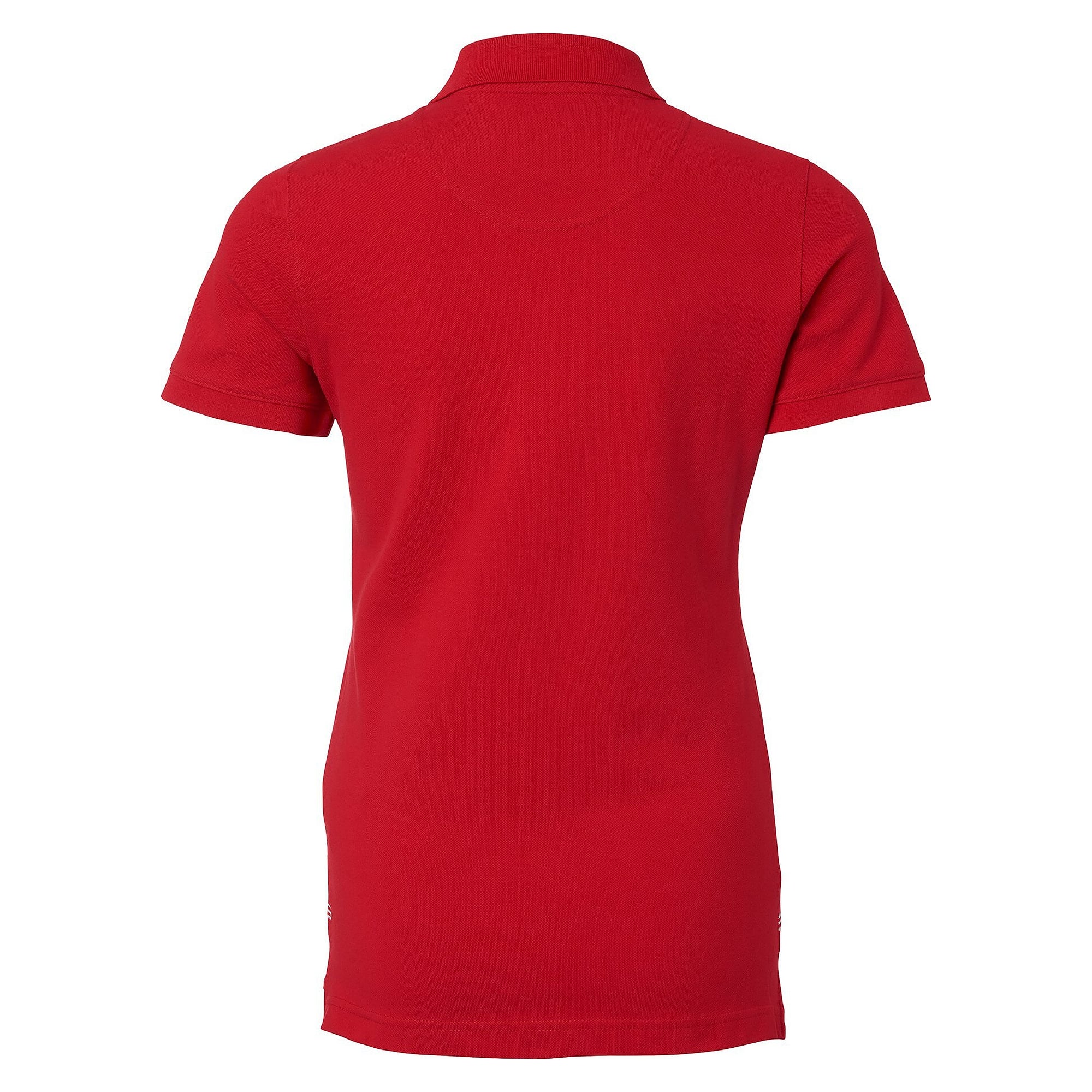 Polo piqué femme Marion stretch à patte allongée, rouge - South West 1000208607