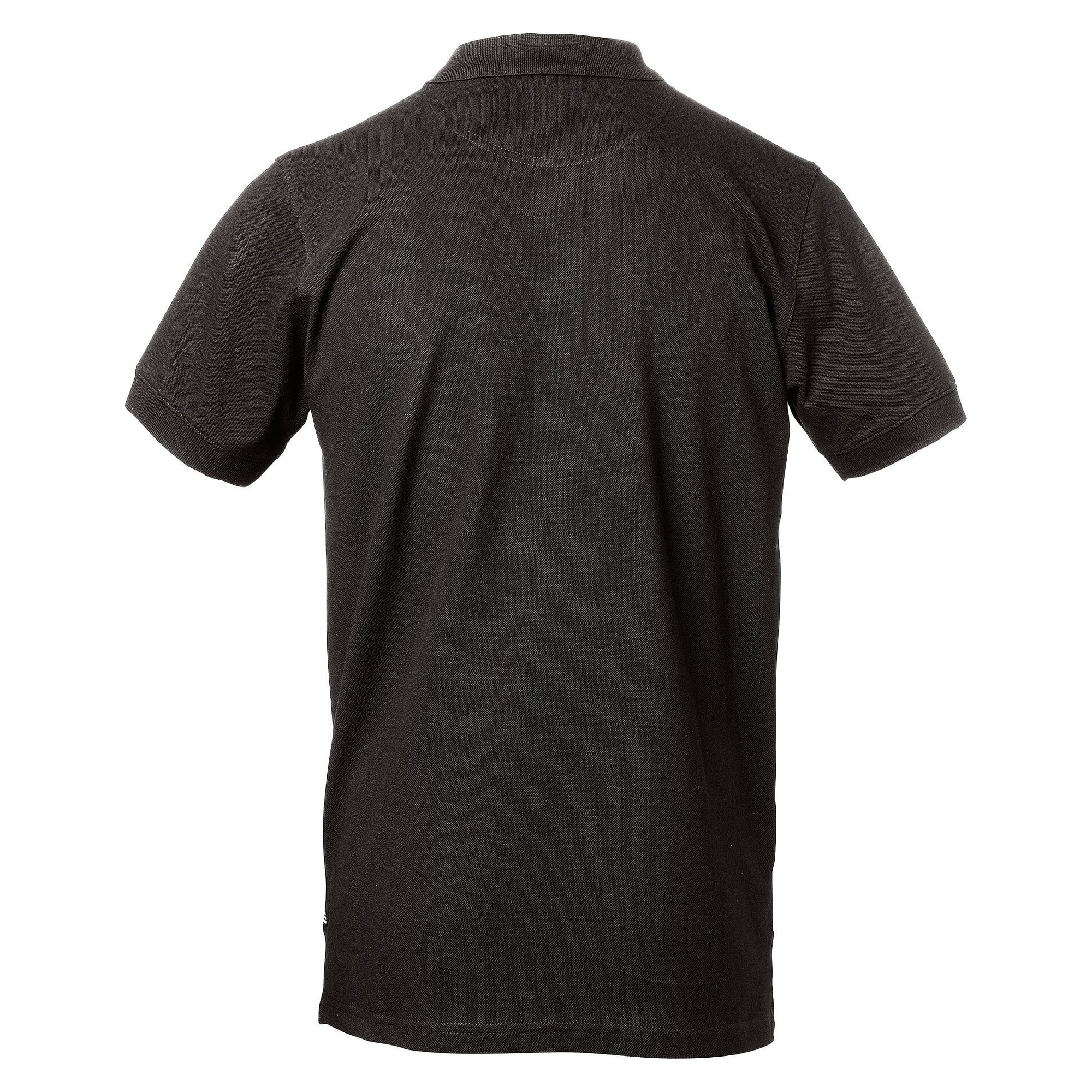 Einfarbiges Herren-Piqué-Poloshirt Morris solid aus Baumwolle, schwarz - South West 1000209001