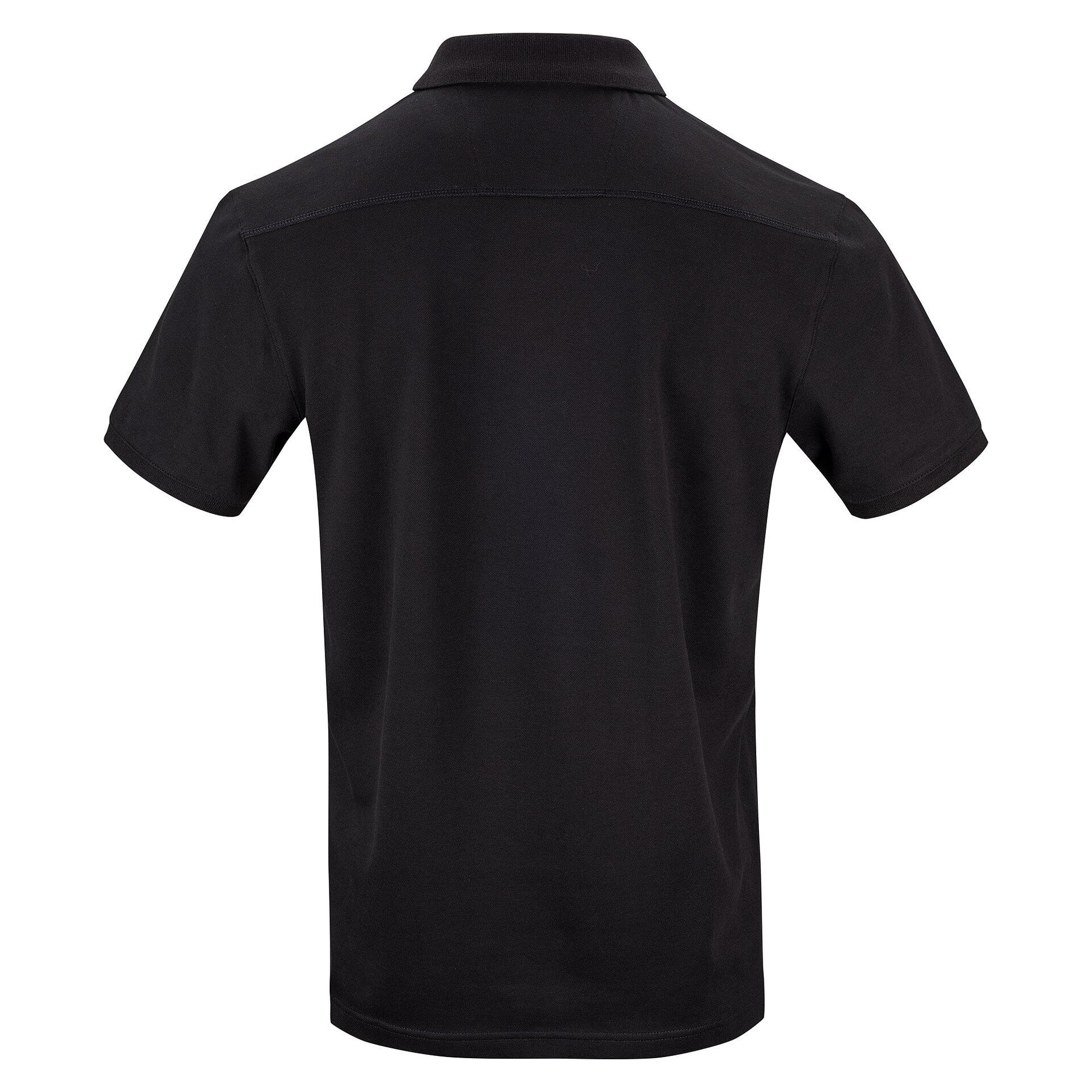 Polo piqué homme Martin en coton bio équitable certifié GOTS, noir - South West 1000211001