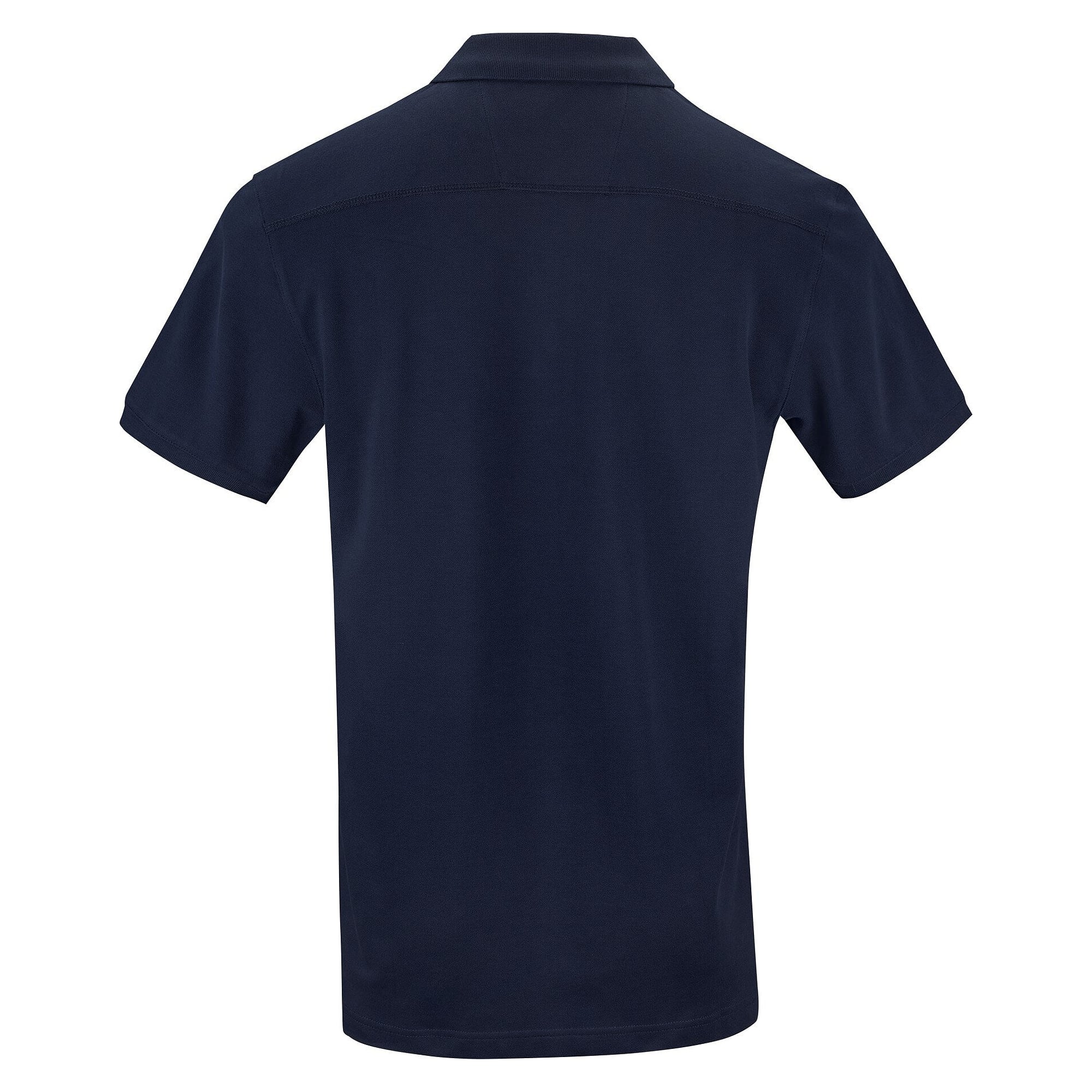 Polo piqué homme Martin en coton bio équitable certifié GOTS, bleu marine - South West 1000211403
