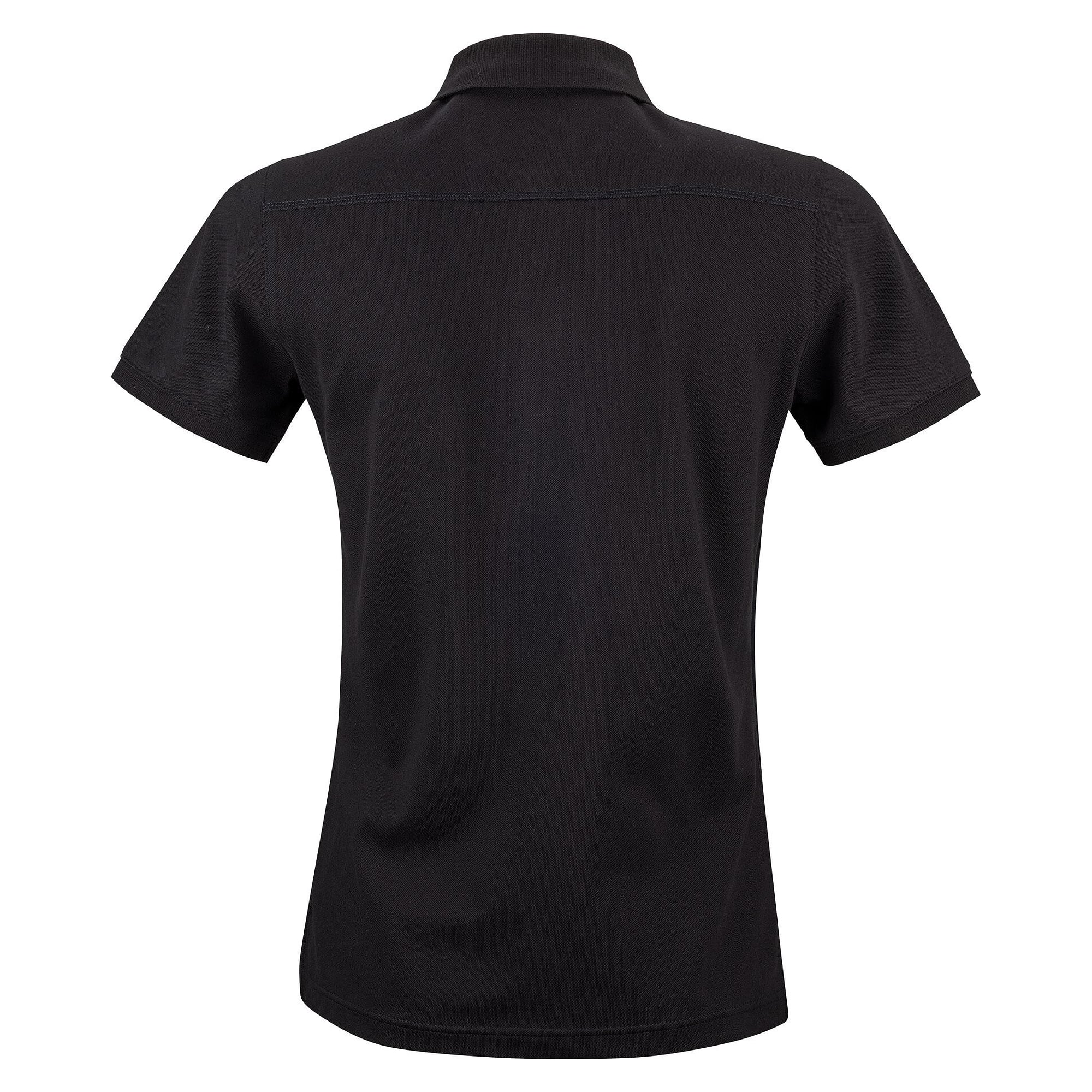 Damen-Piqué-Poloshirt Magda aus GOTS-zertifizierter Bio-Fairtrade-Baumwolle, schwarz - South West 1000212001