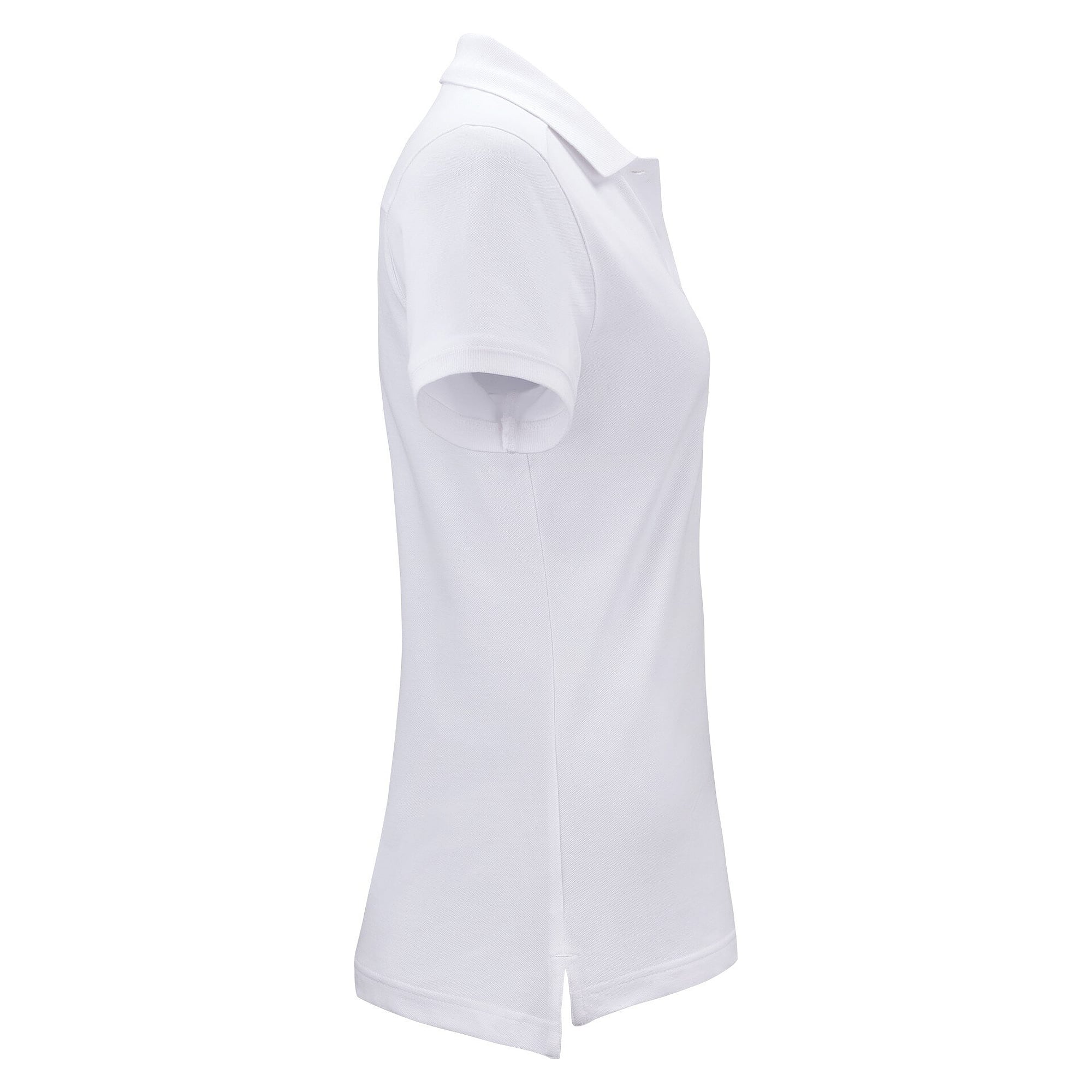 Polo piqué femme Magda en coton bio équitable certifié GOTS, blanc - South West 1000212101