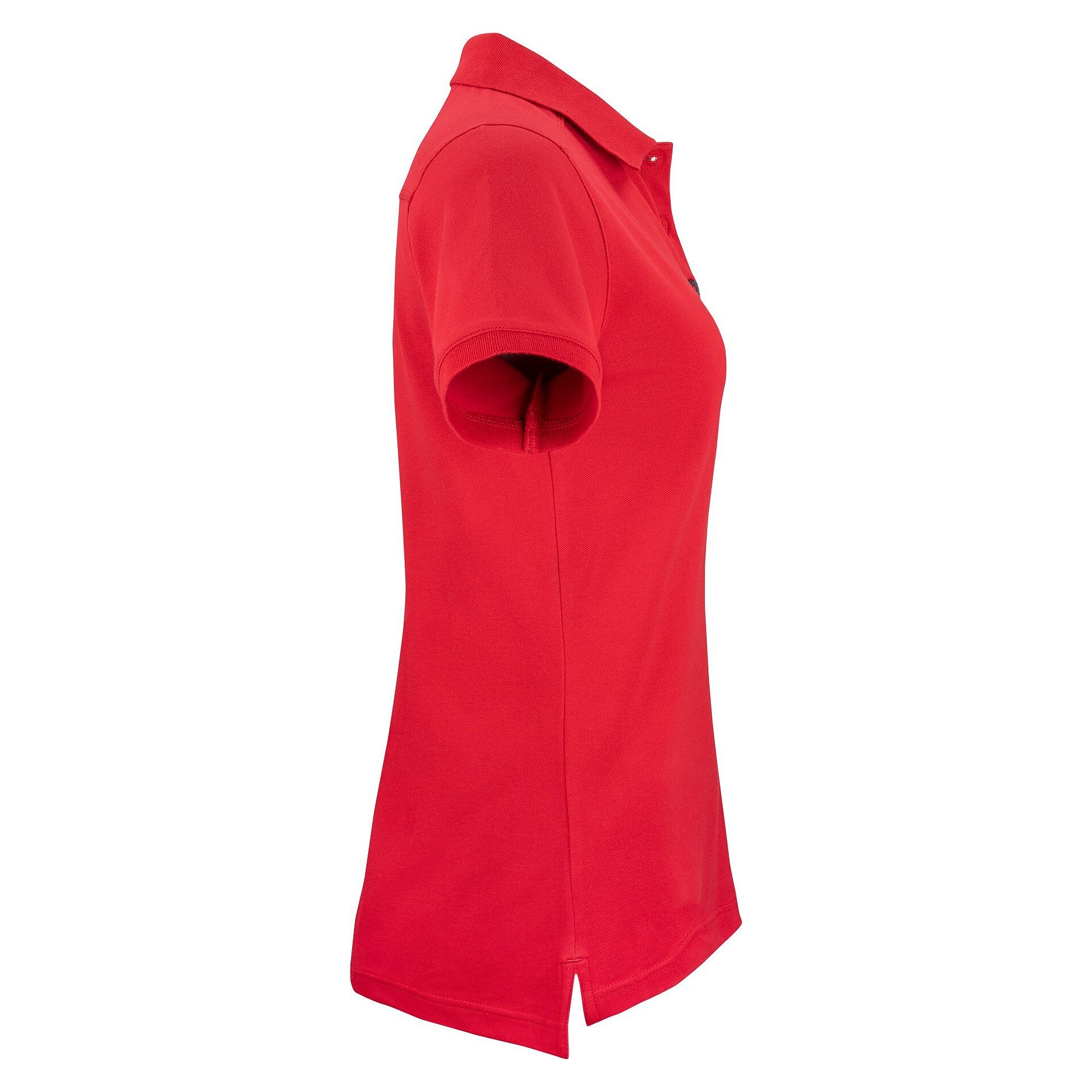 Polo piqué femme Magda en coton bio équitable certifié GOTS, rouge - South West 1000212607