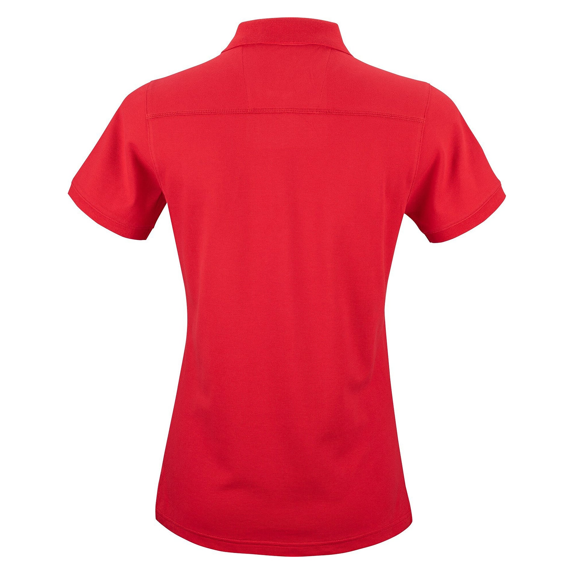 Polo piqué femme Magda en coton bio équitable certifié GOTS, rouge - South West 1000212607
