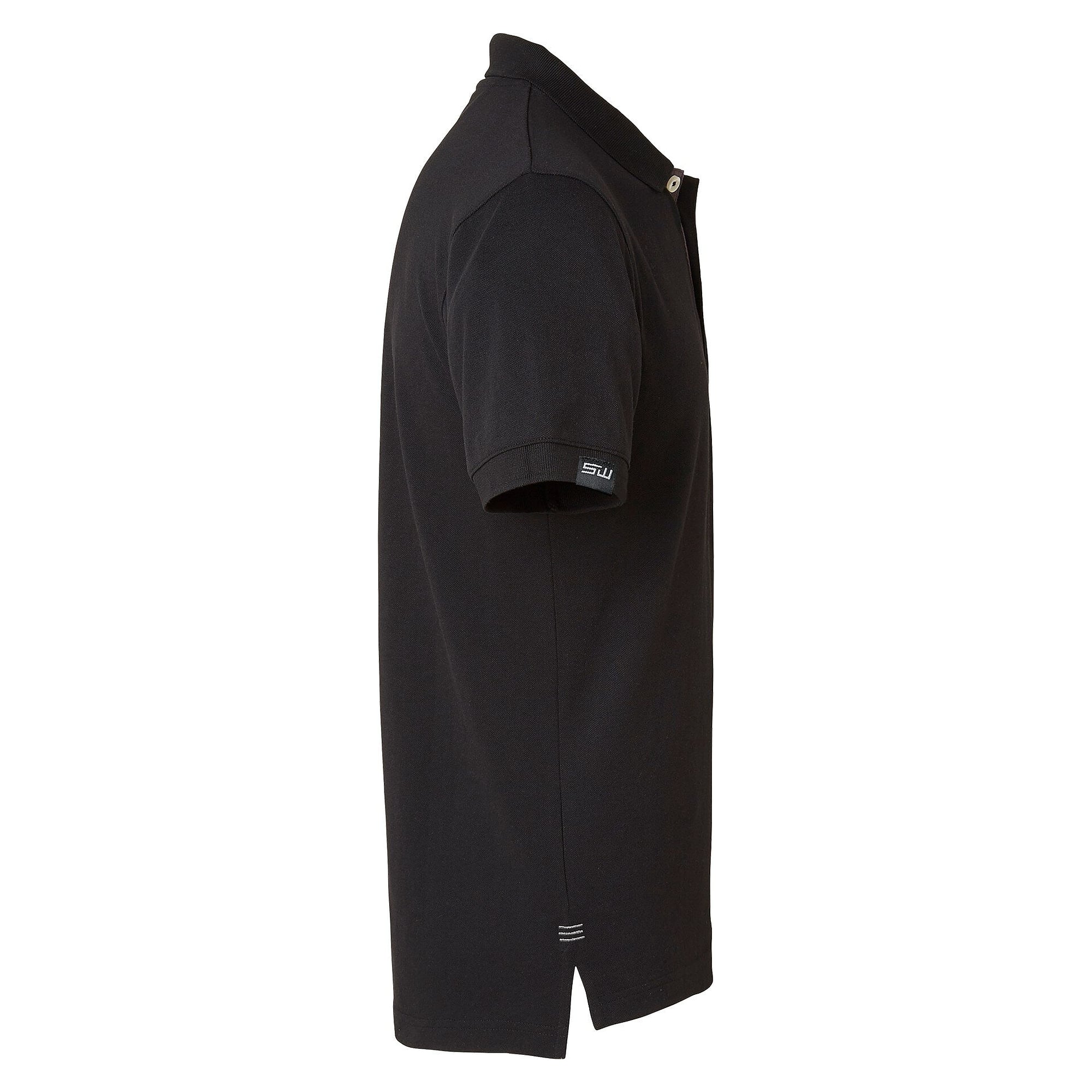 Polo homme Weston à patte contrastée, lavable à 60 °C, noir/gris - South West 1000213901