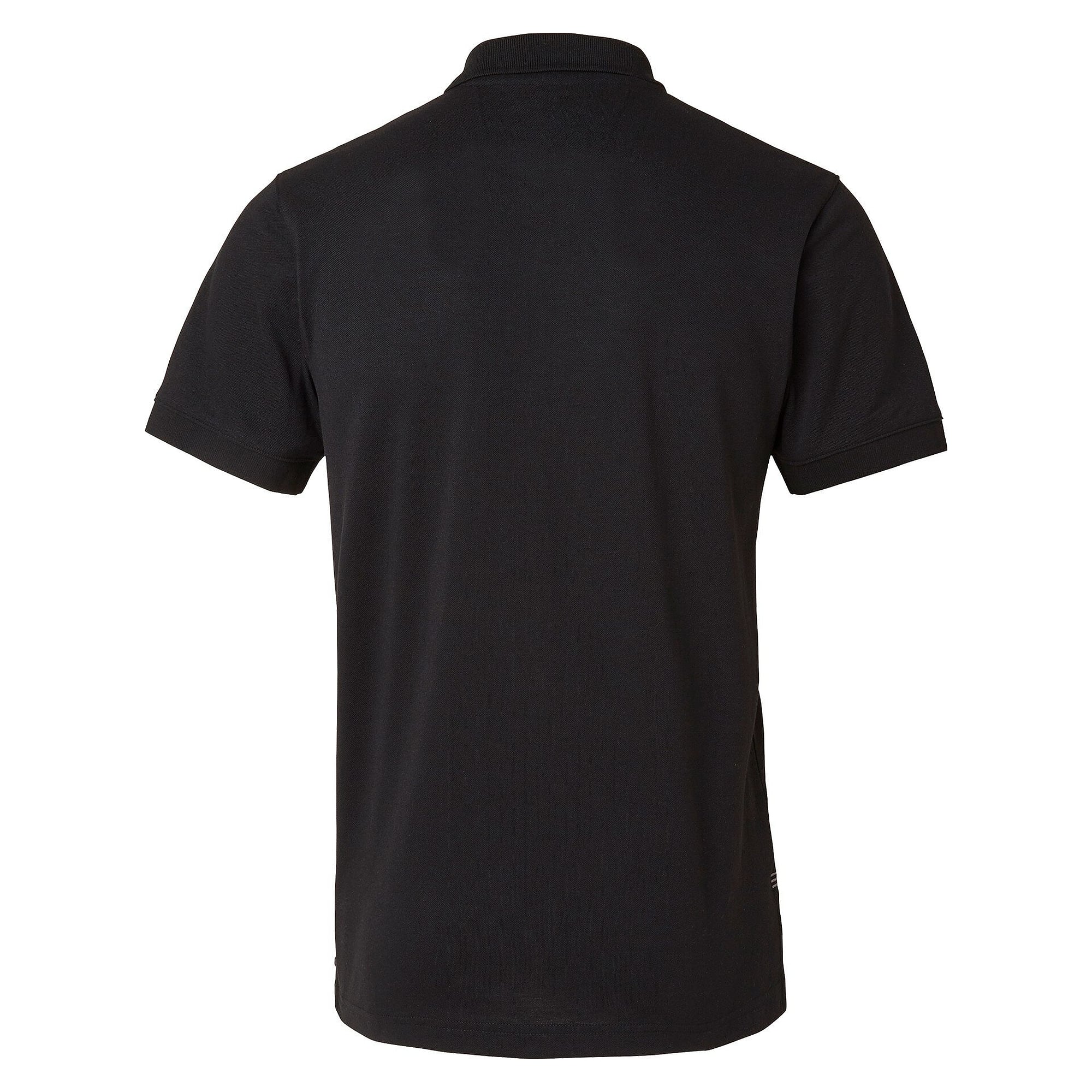 Polo homme Weston à patte contrastée, lavable à 60 °C, noir/gris - South West 1000213901