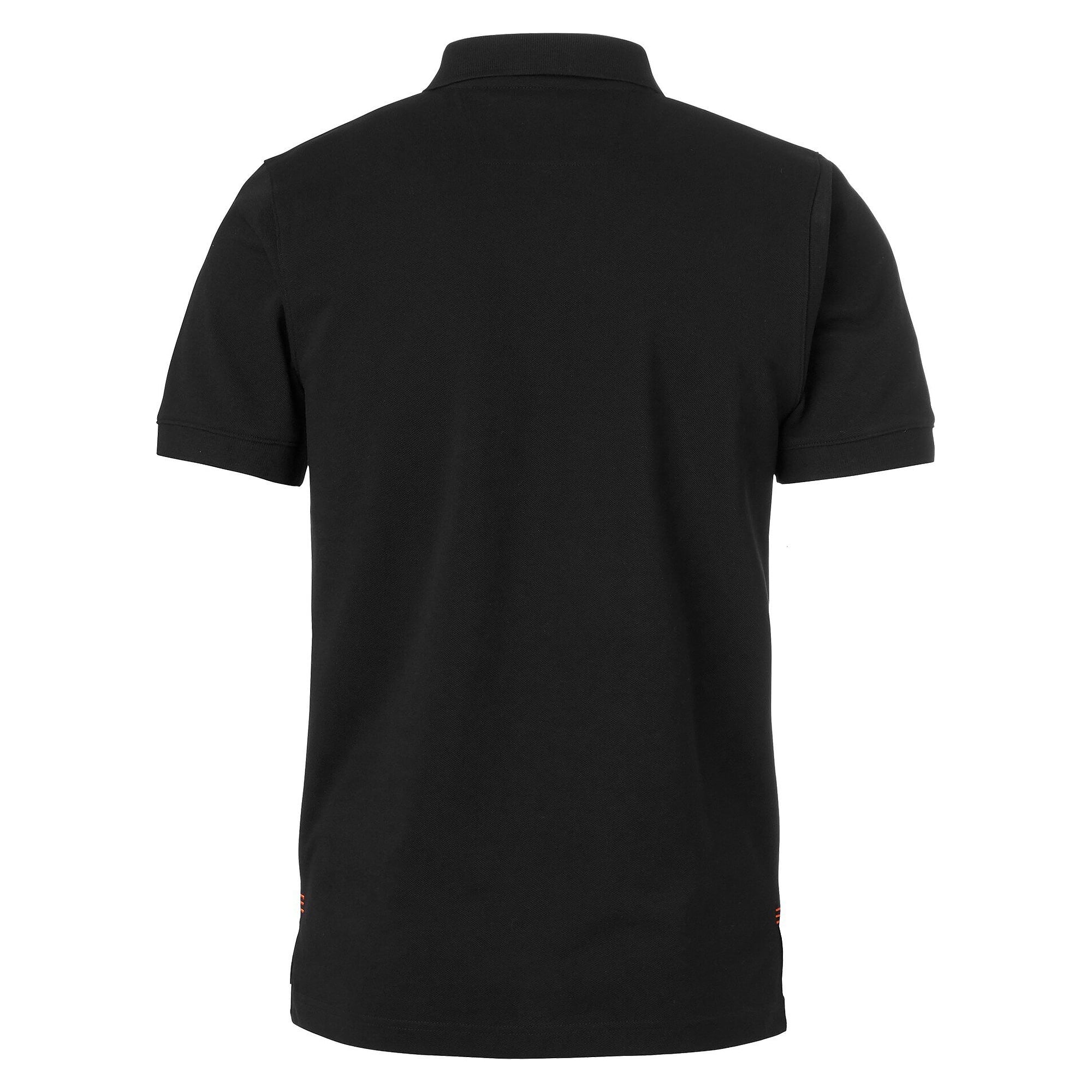 Polo homme Weston à patte contrastée, lavable à 60 °C, noir/orange - South West 1000213916