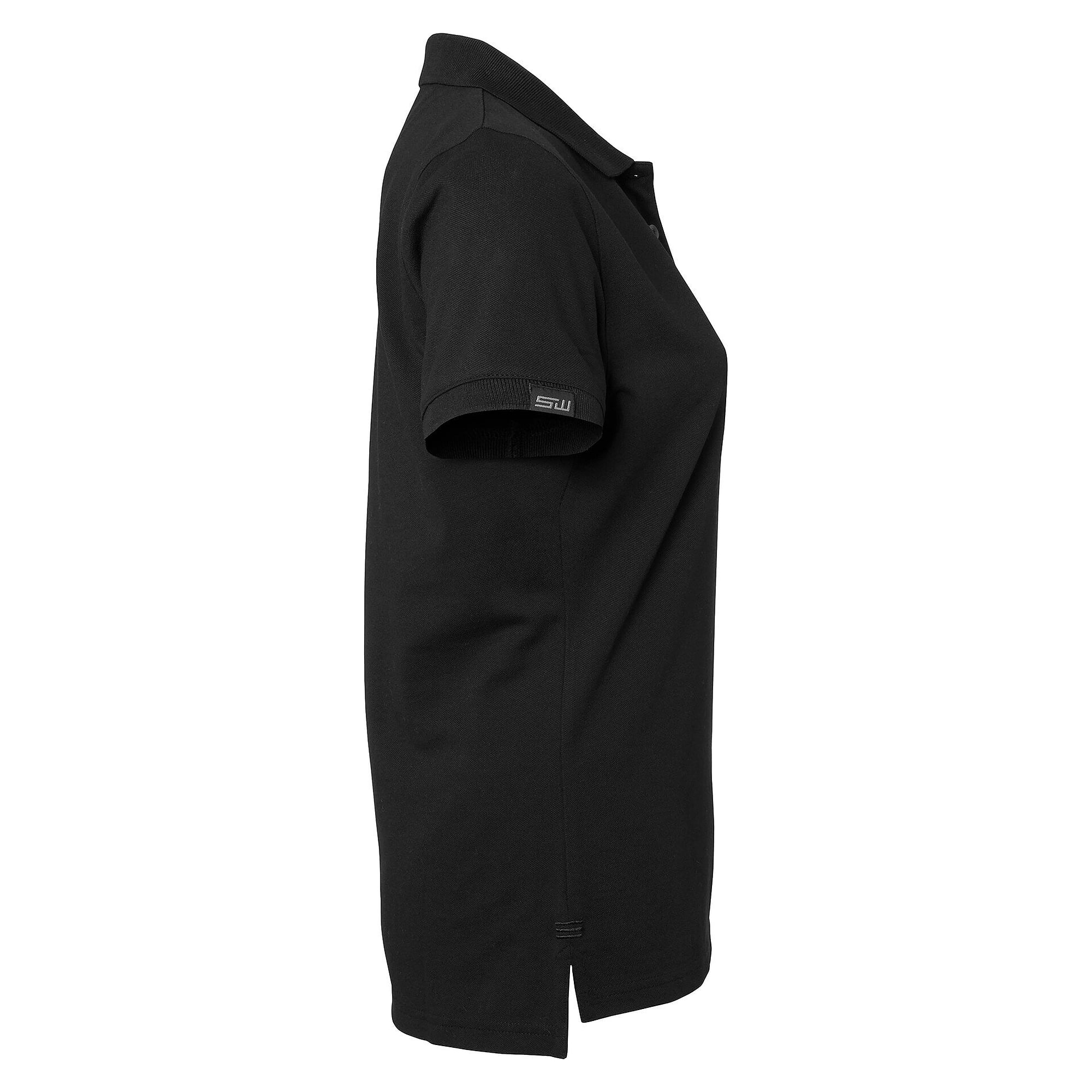 Polo femme uni Wera solid, lavable à 60 °C, noir - South West 1000216001