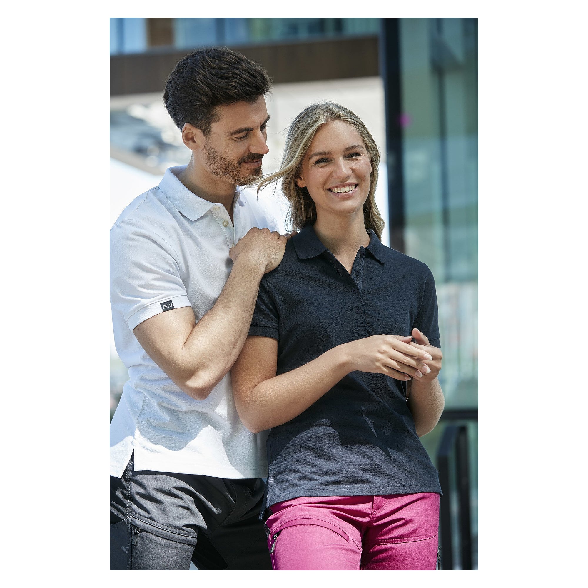 Polo femme uni Wera solid, lavable à 60 °C, noir - South West 1000216001